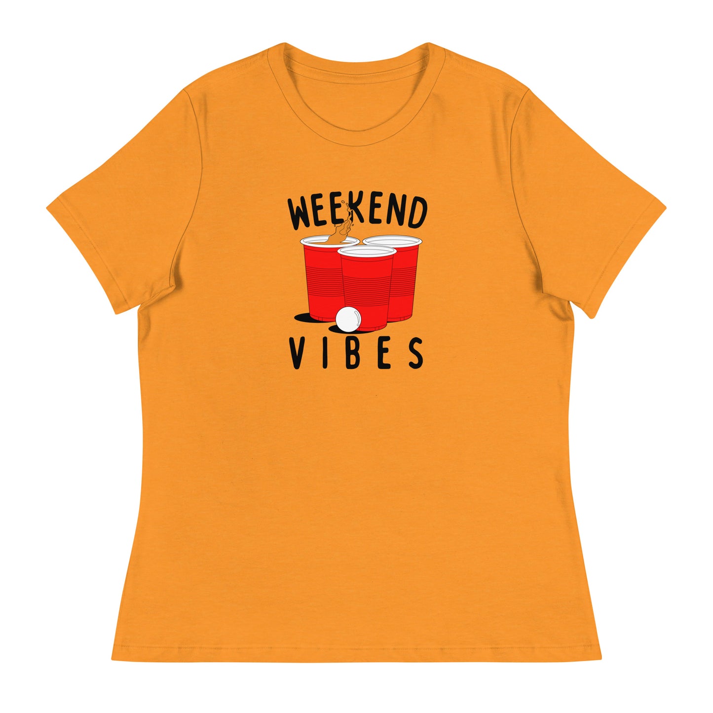 Weekend Vibes Beer Pong Women's Relaxed T-Shirt