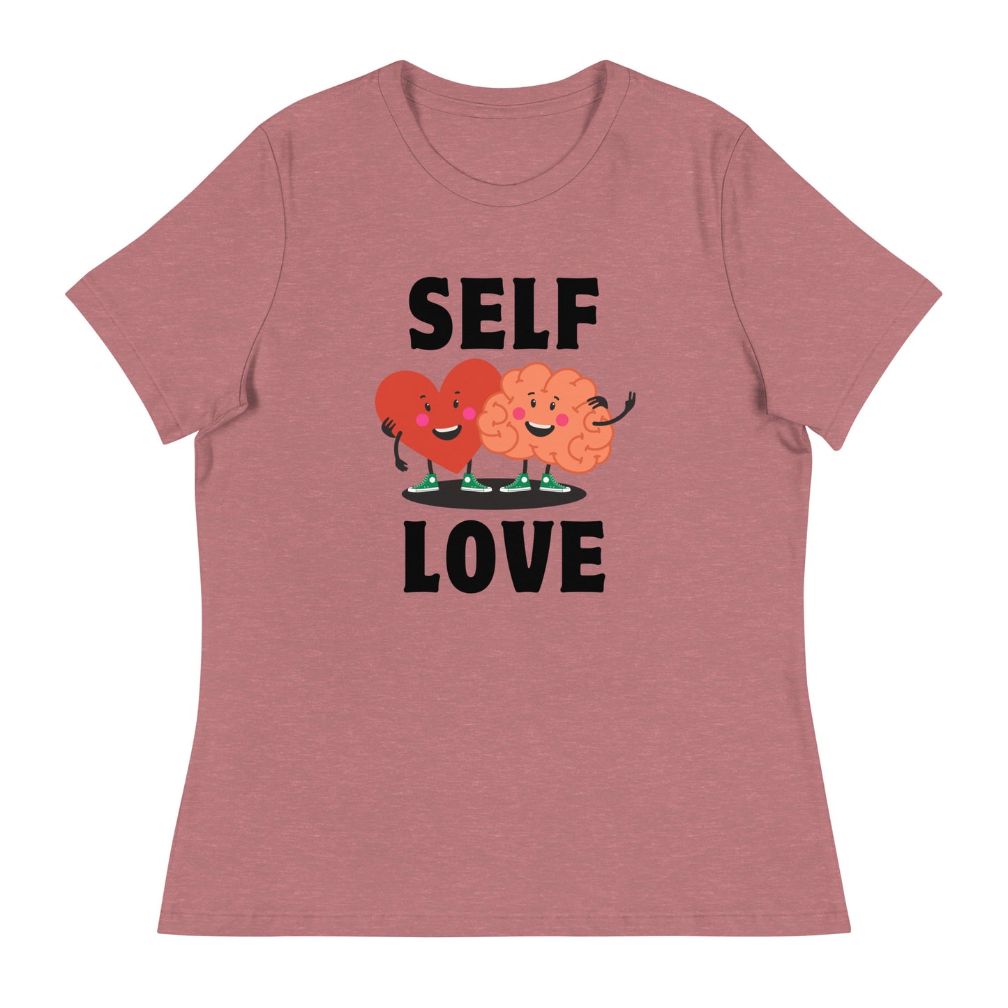 Mental Health Heart Mind Self Love Women's Relaxed T-Shirt