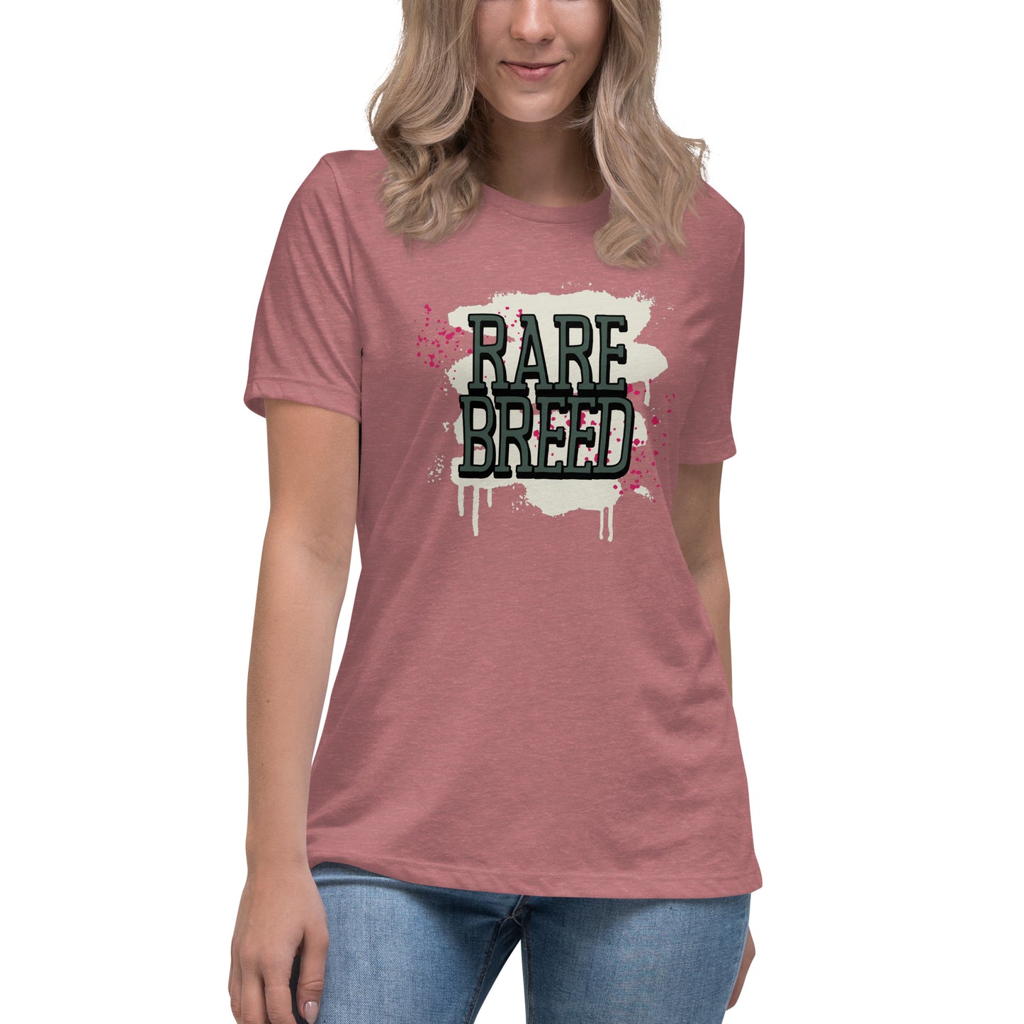 Rare Breed Graffiti Splatter Women's Relaxed T-Shirt