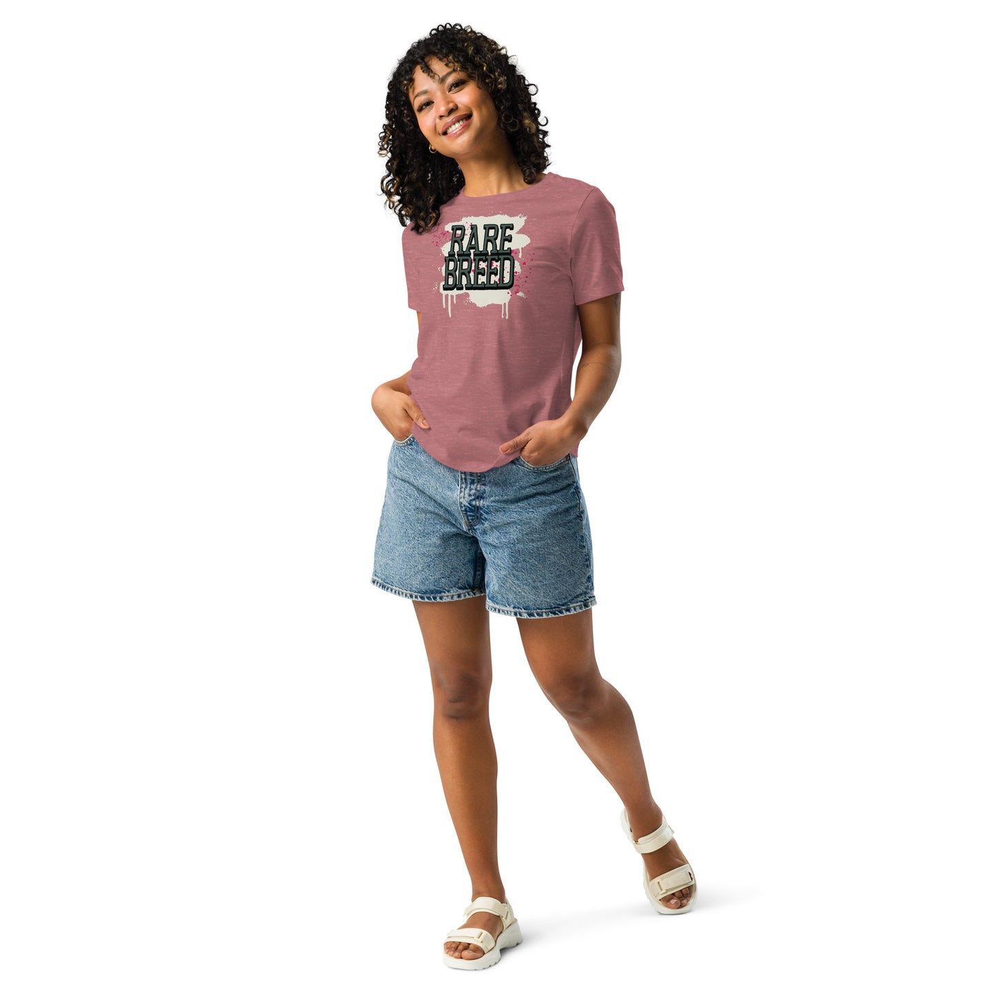 Rare Breed Graffiti Splatter Women's Relaxed T-Shirt