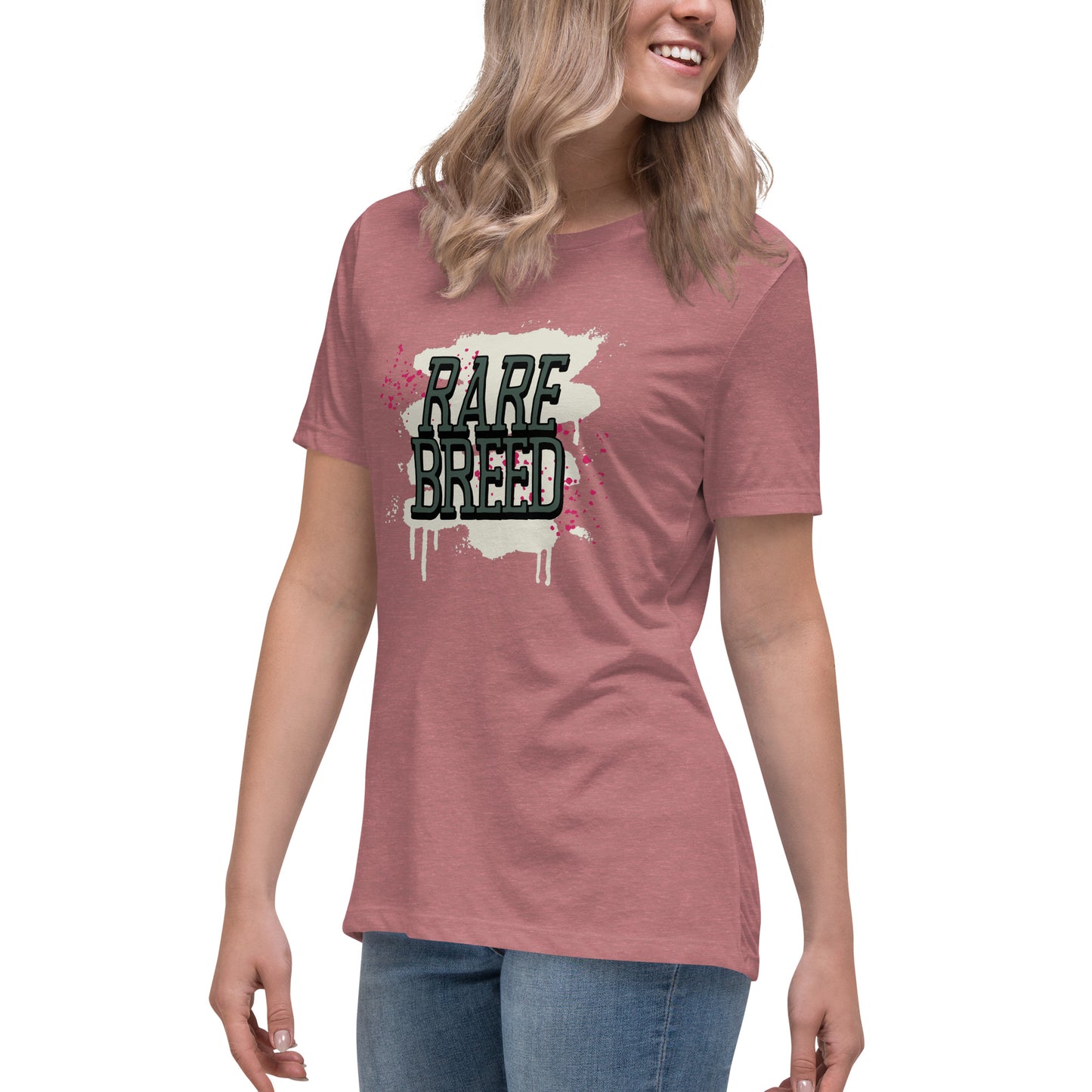 Rare Breed Graffiti Splatter Women's Relaxed T-Shirt