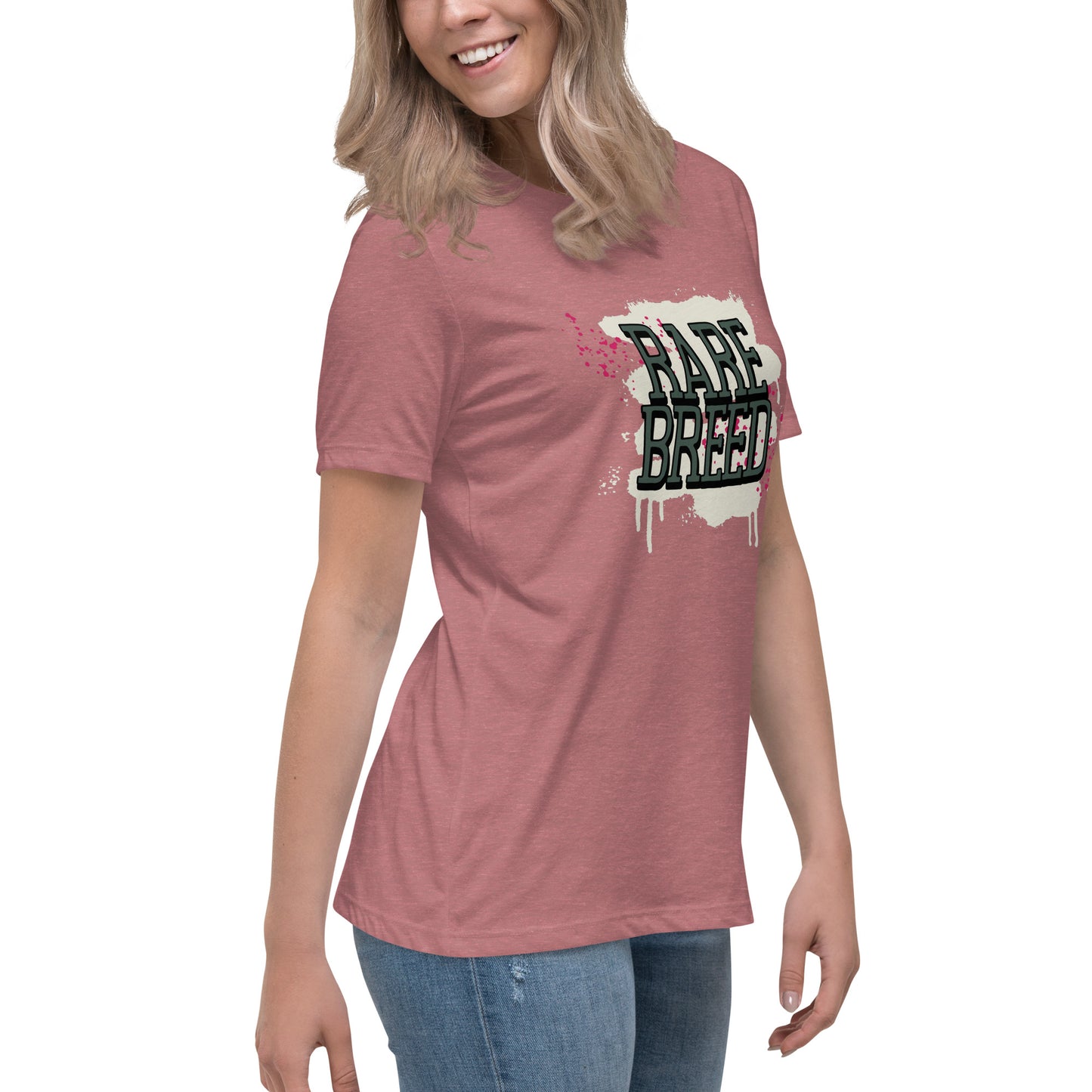 Rare Breed Graffiti Splatter Women's Relaxed T-Shirt