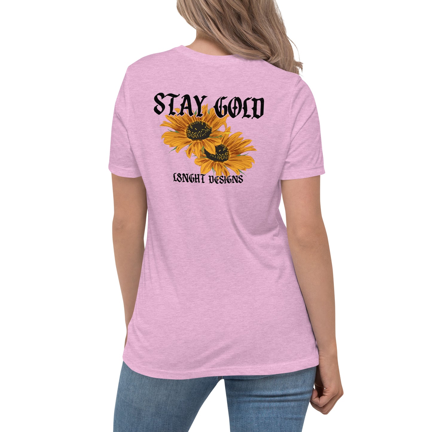 Stay Gold Sunflowers Women's Relaxed T-Shirt