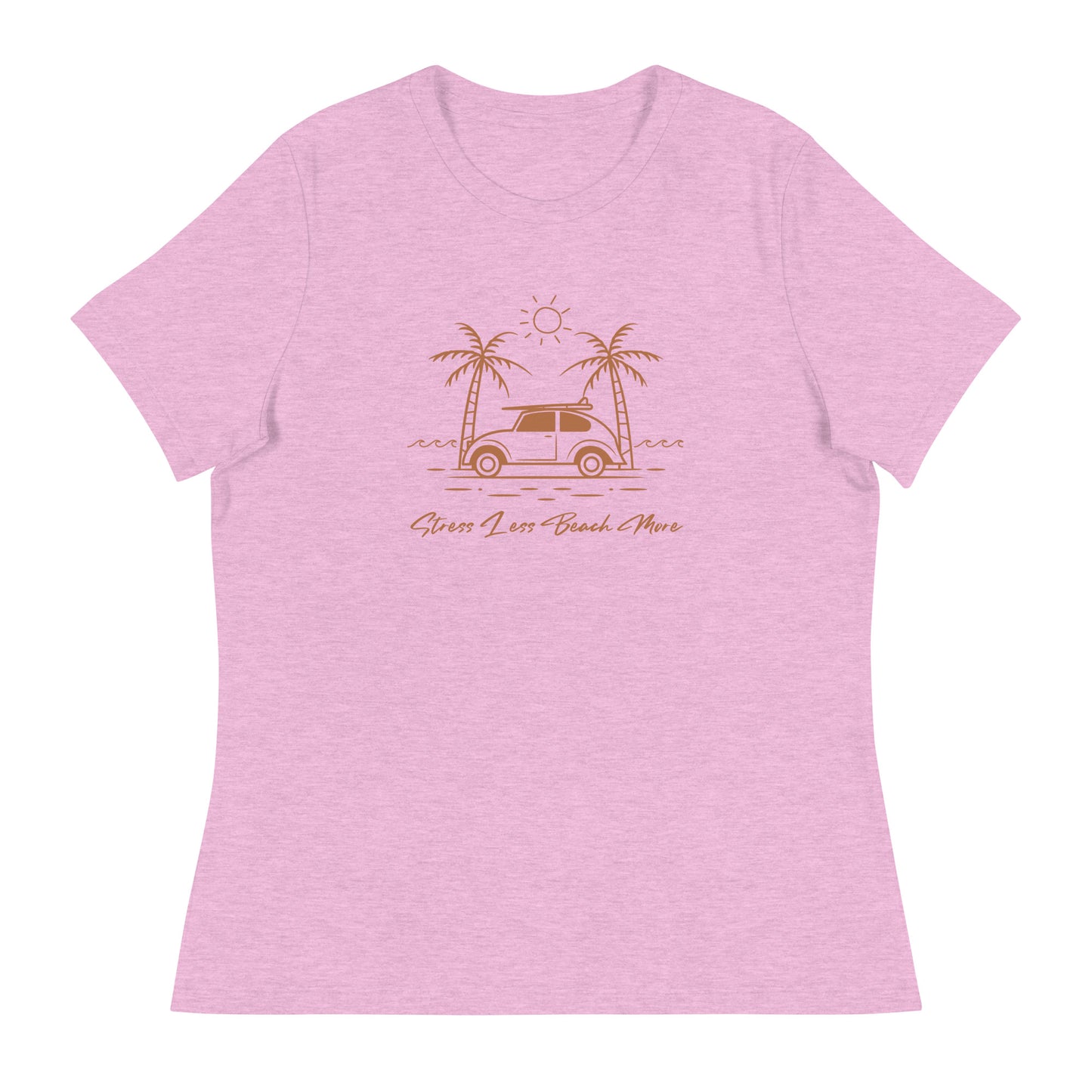 Stress Less Beach More Women's Relaxed T-Shirt