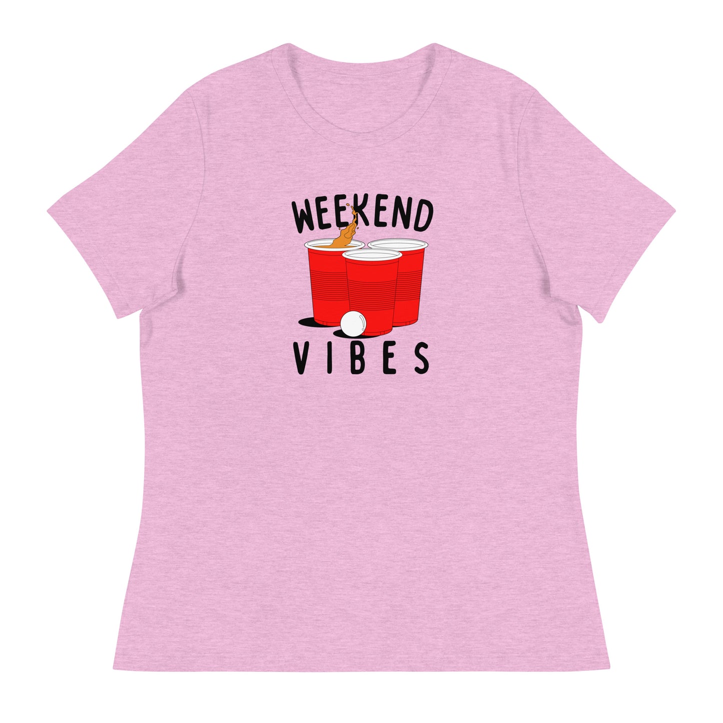 Weekend Vibes Beer Pong Women's Relaxed T-Shirt
