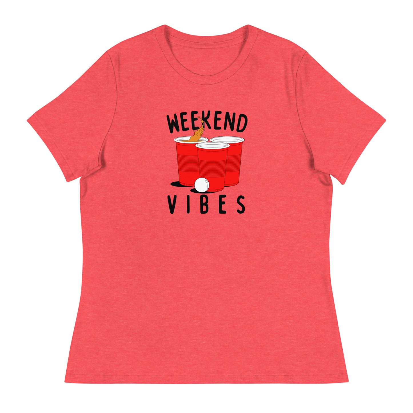 Weekend Vibes Beer Pong Women's Relaxed T-Shirt