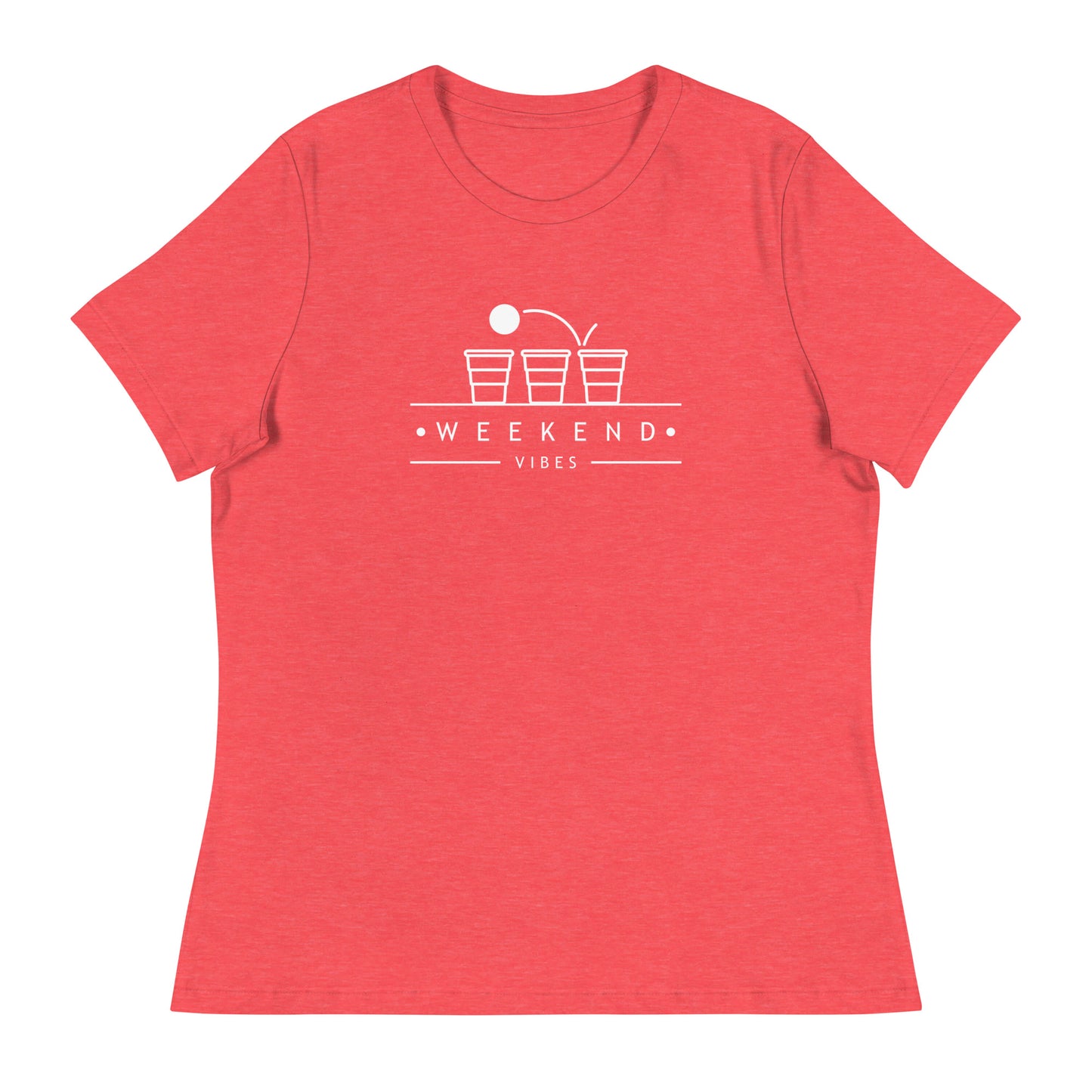 Weekend Vibes Beer Pong Women's Relaxed T-Shirt