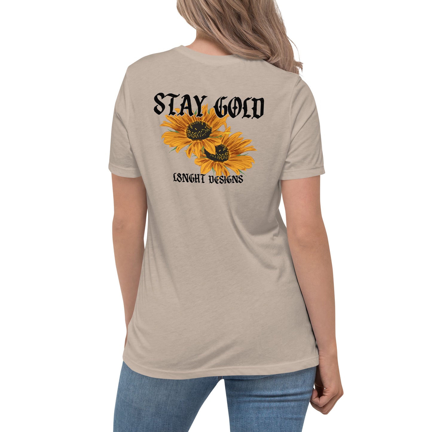 Stay Gold Sunflowers Women's Relaxed T-Shirt
