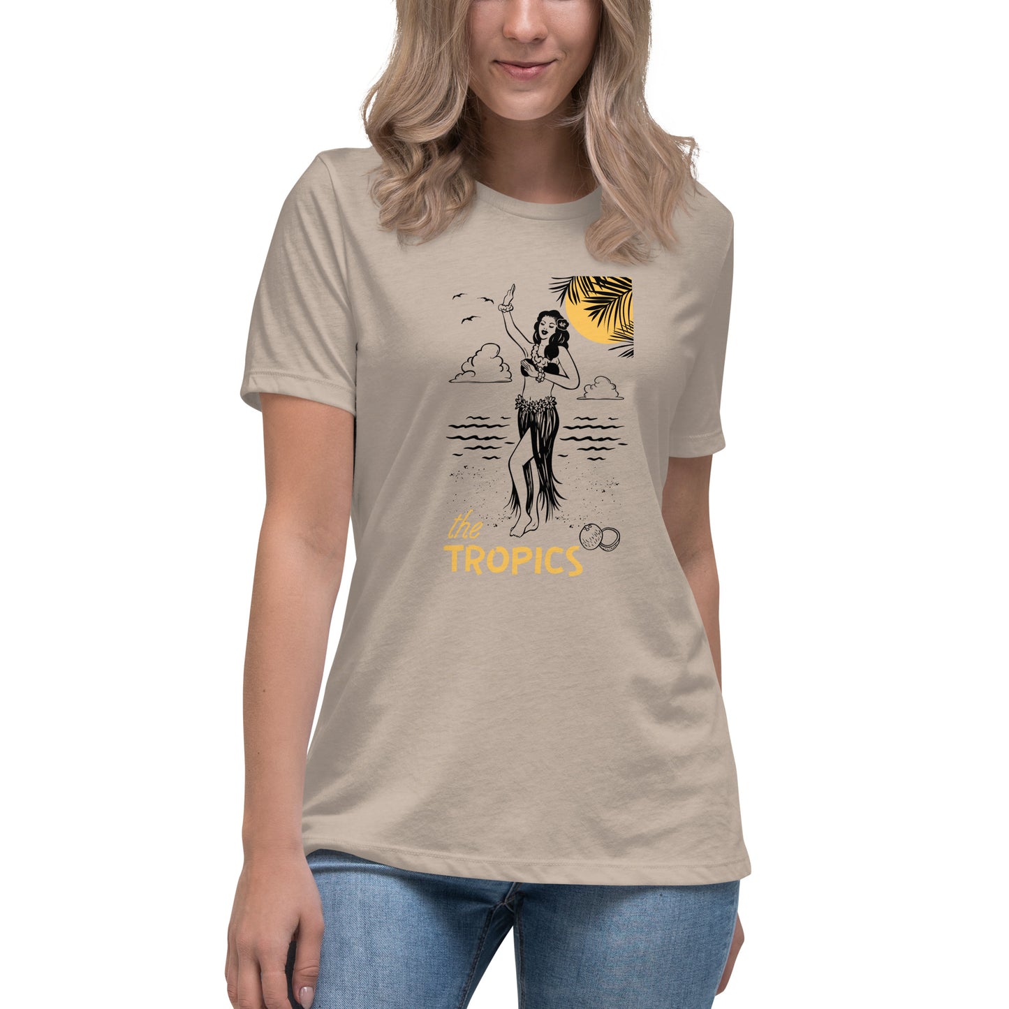 The TROPICS - Paradise Awaits Women's Relaxed T-Shirt