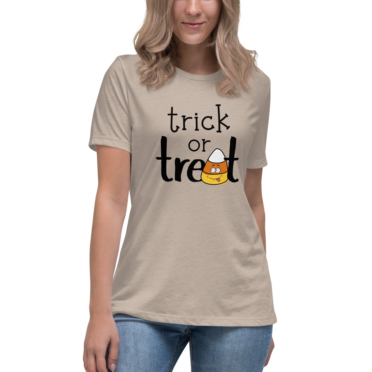 Trick or Treat candy corn Women's Relaxed T-Shirt