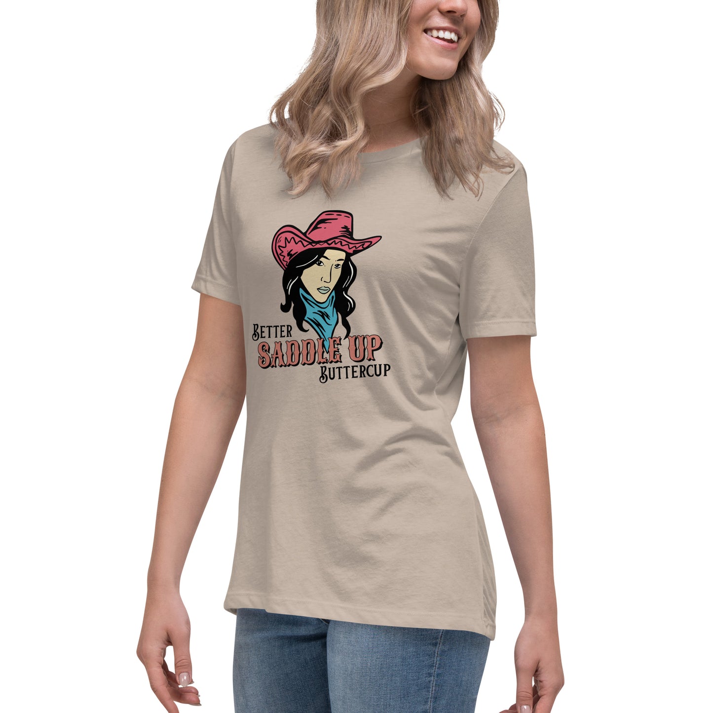 Better SADDLE UP Buttercup Women's Relaxed T-Shirt