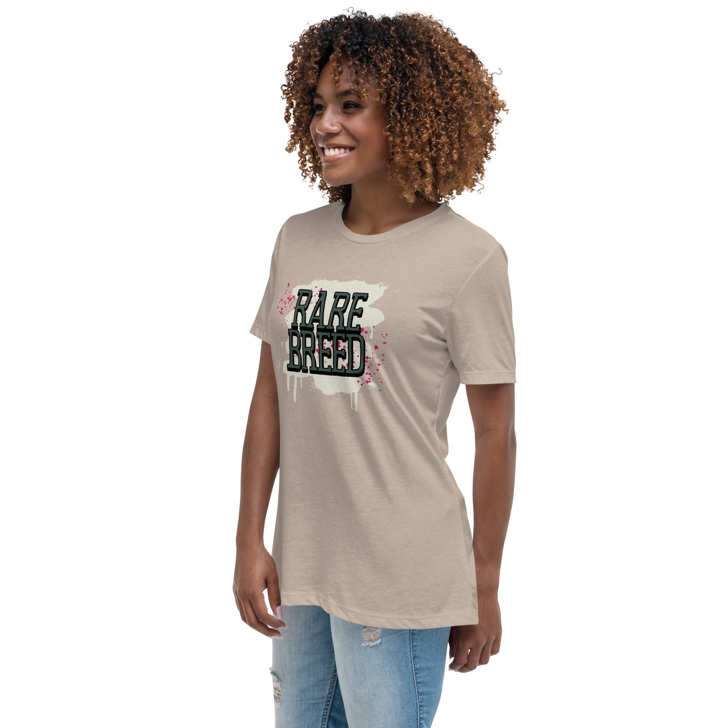 Rare Breed Graffiti Splatter Women's Relaxed T-Shirt
