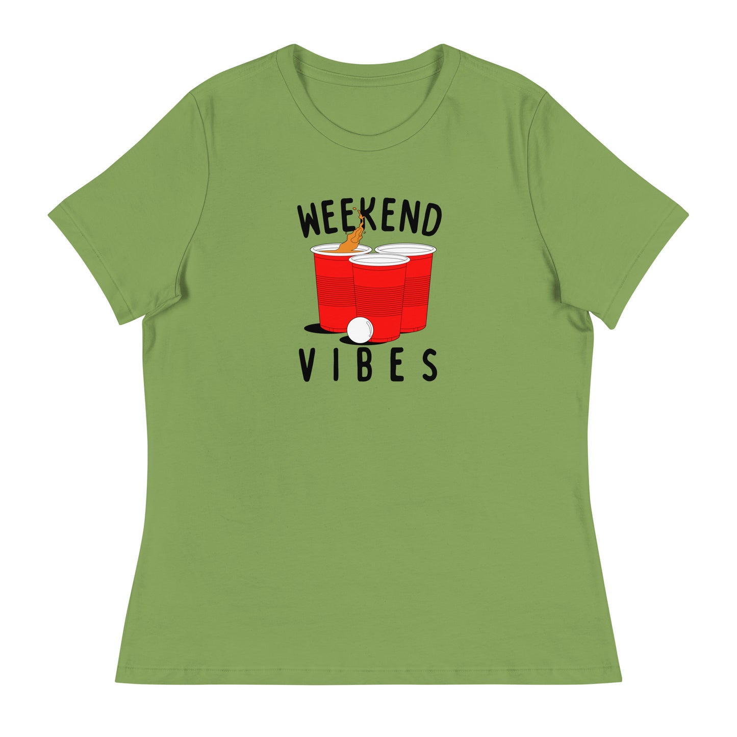 Weekend Vibes Beer Pong Women's Relaxed T-Shirt