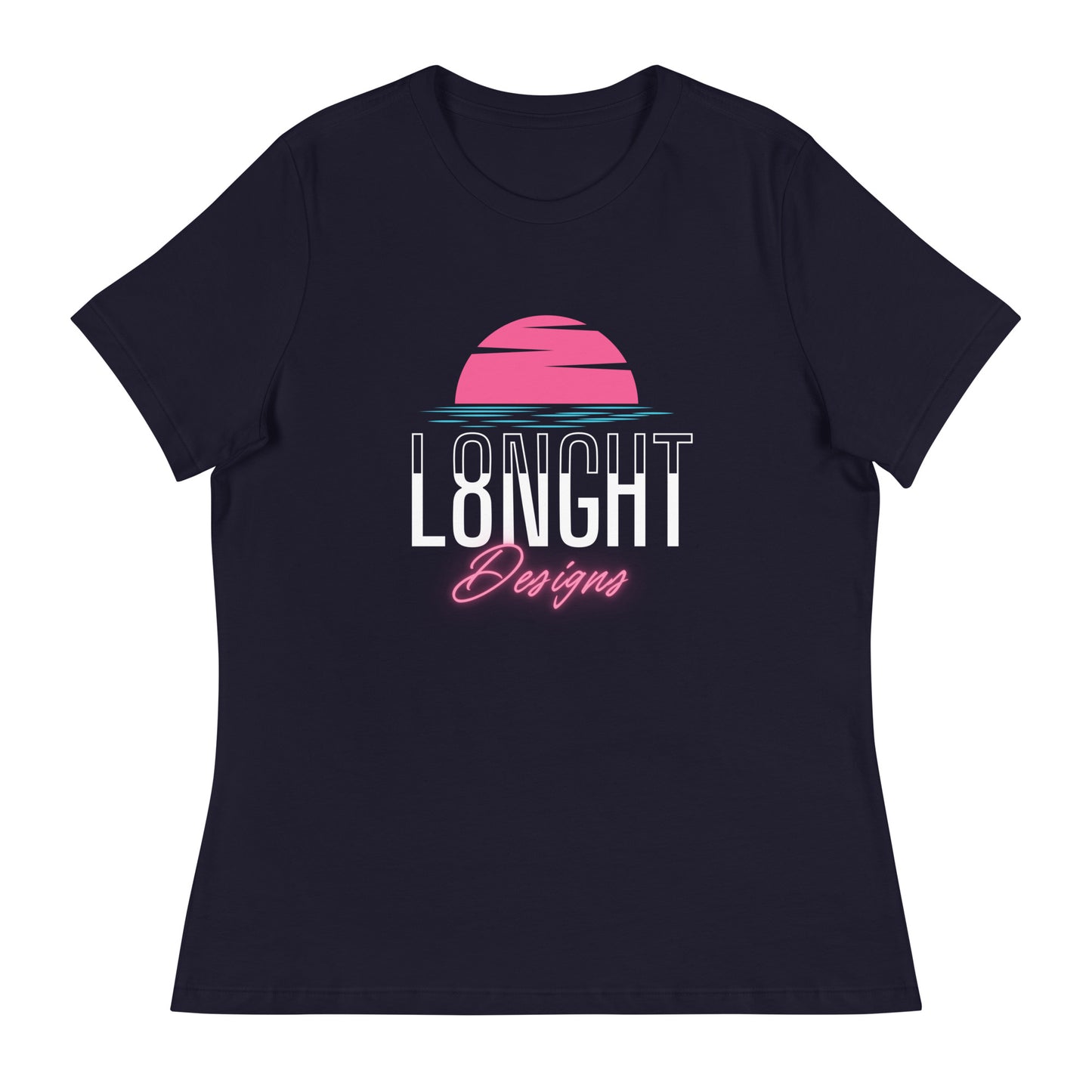 L8NGHT Designs Miami logo Women's Relaxed T-Shirt