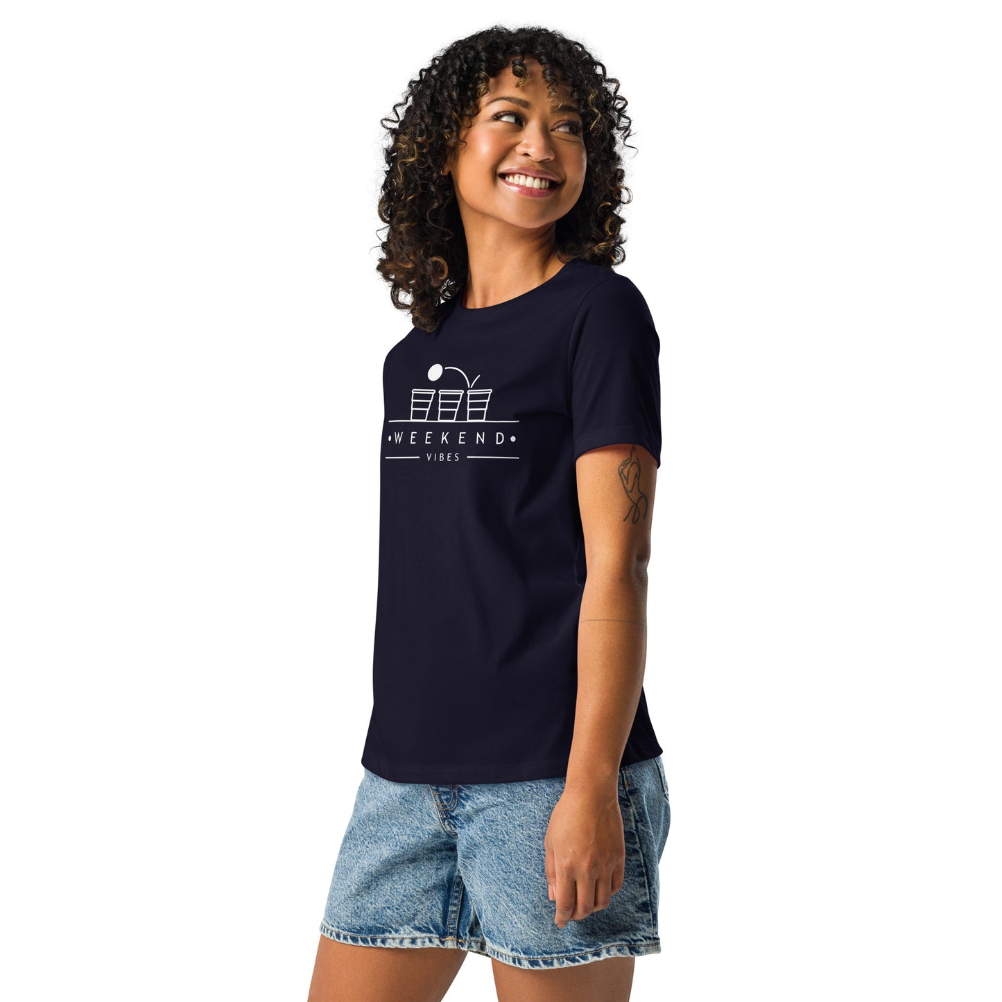 Weekend Vibes Beer Pong Women's Relaxed T-Shirt