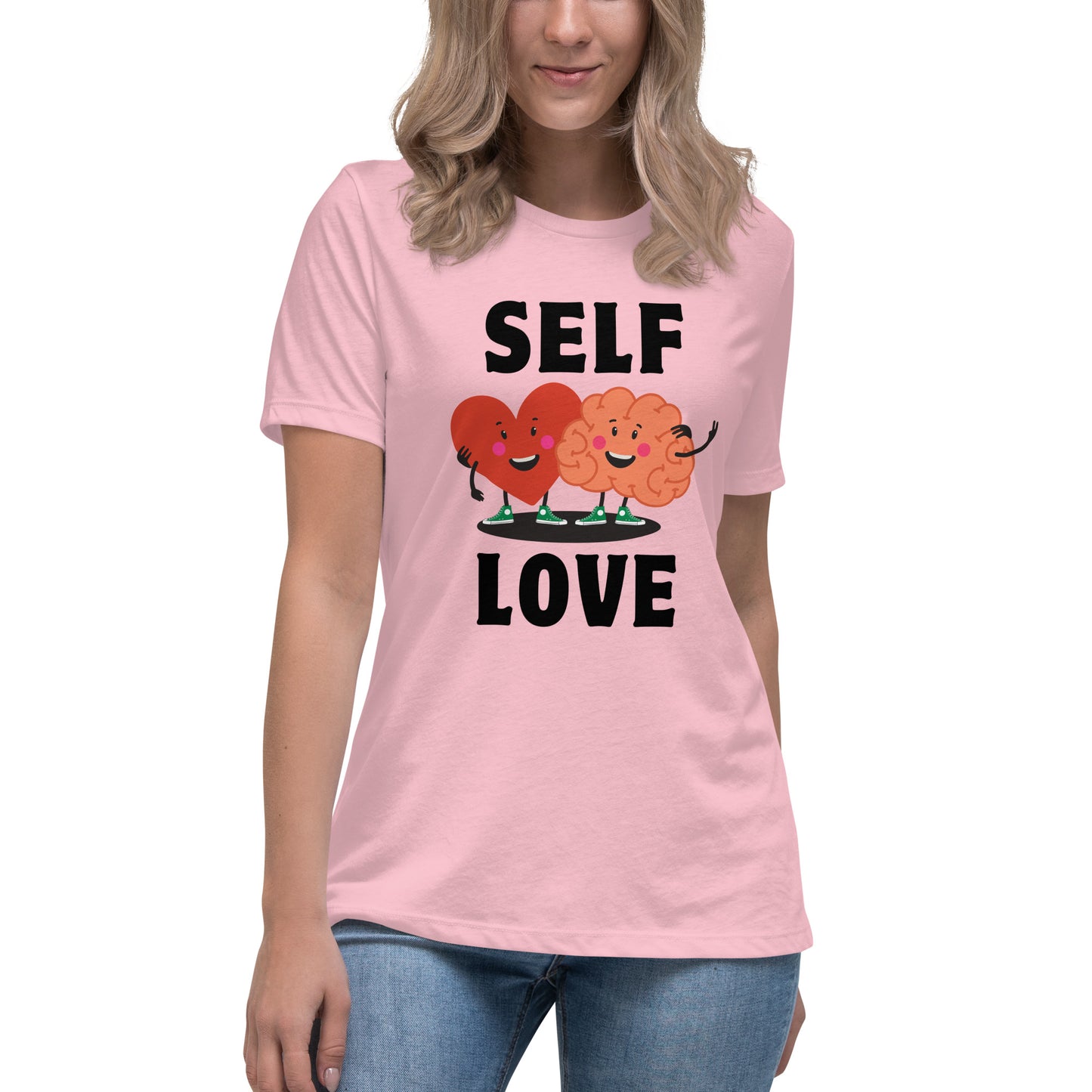 Mental Health Heart Mind Self Love Women's Relaxed T-Shirt