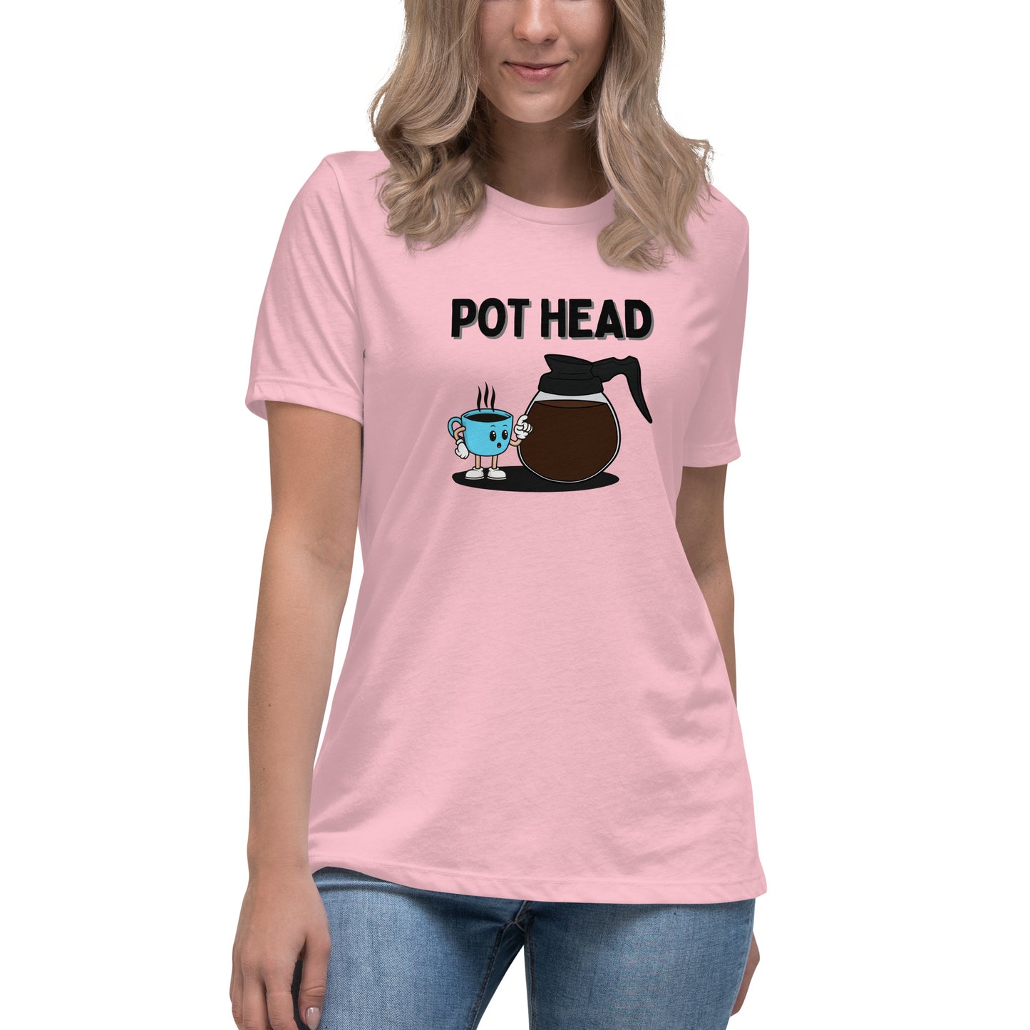 Coffee Pot Head Women's Relaxed T-Shirt