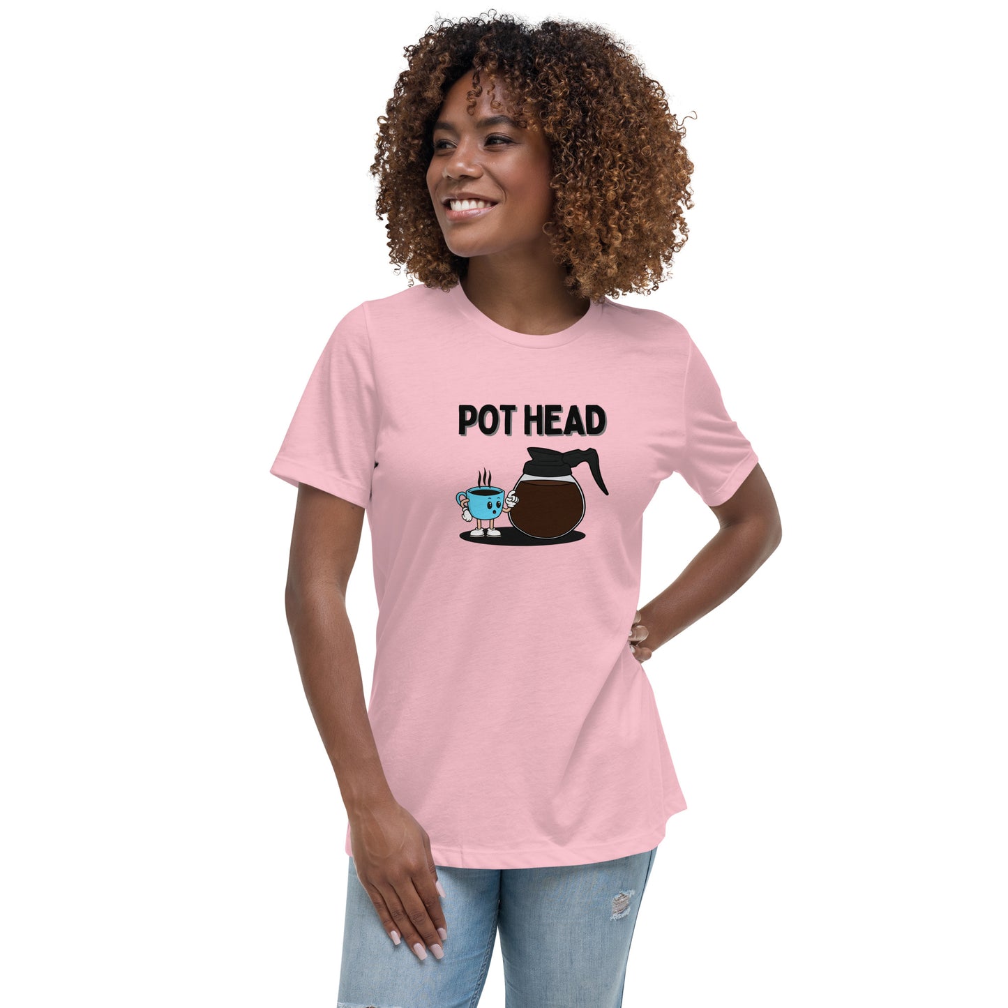 Coffee Pot Head Women's Relaxed T-Shirt