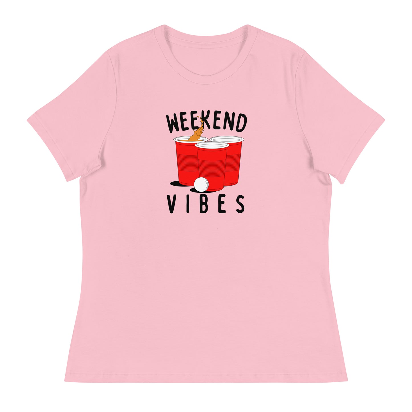 Weekend Vibes Beer Pong Women's Relaxed T-Shirt