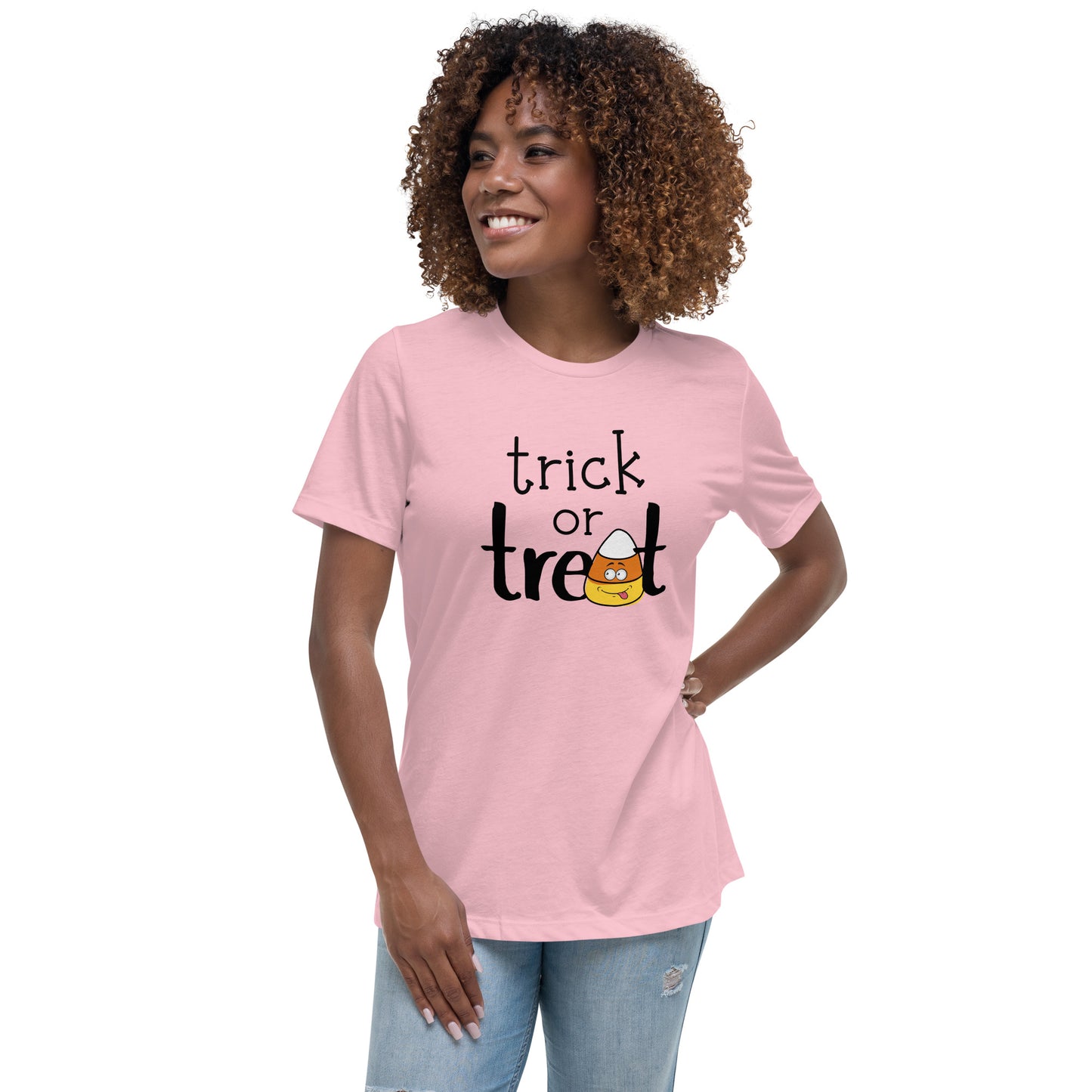 Trick or Treat candy corn Women's Relaxed T-Shirt