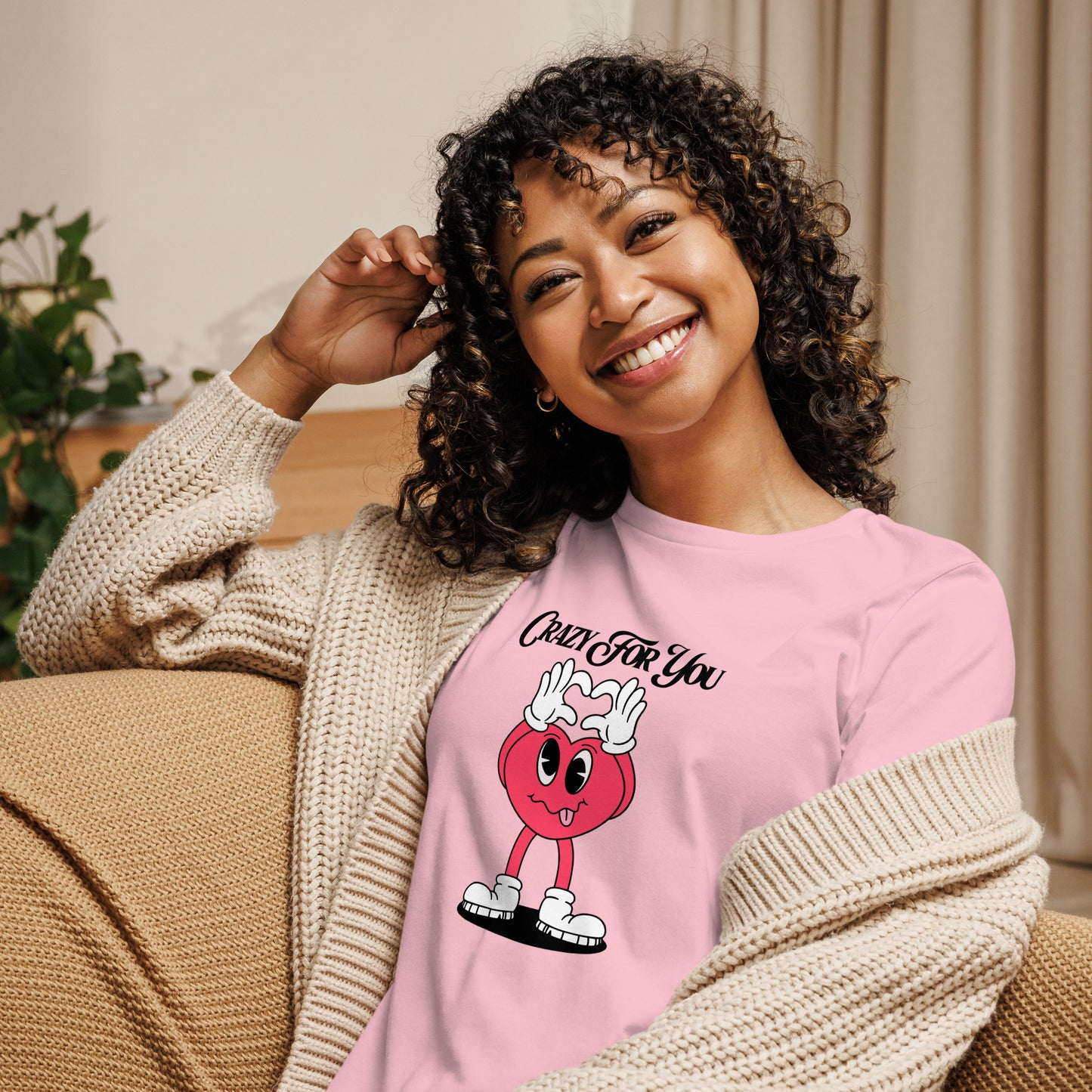 Crazy For You Valentines Women's Relaxed T-Shirt