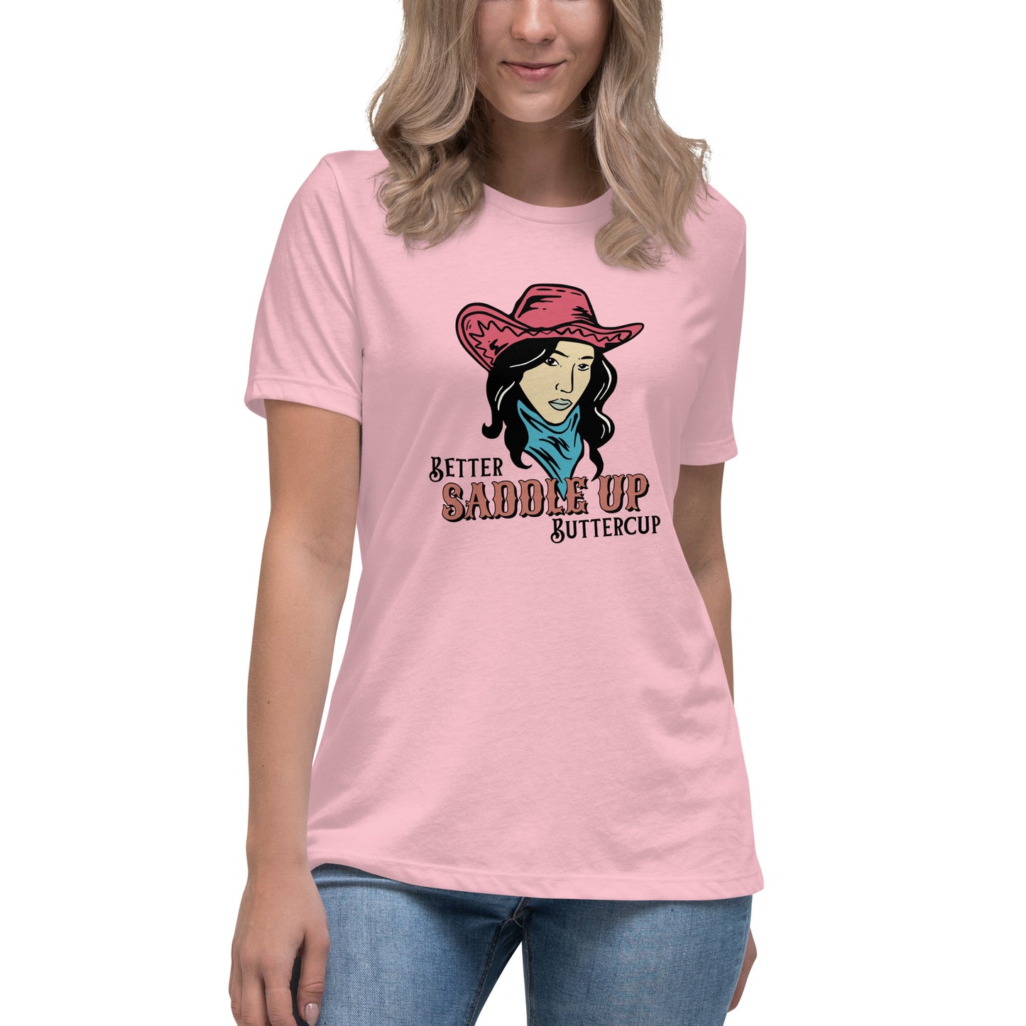 Better SADDLE UP Buttercup Women's Relaxed T-Shirt