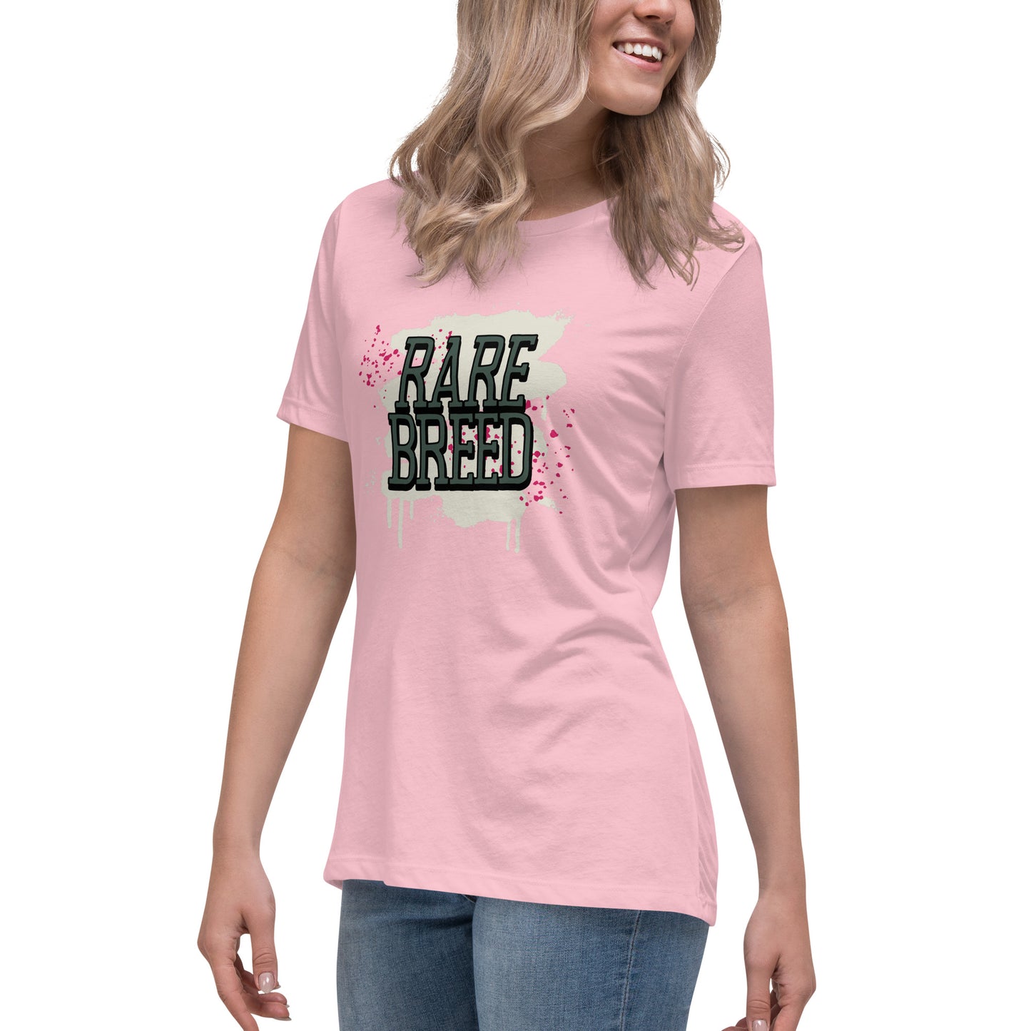 Rare Breed Graffiti Splatter Women's Relaxed T-Shirt