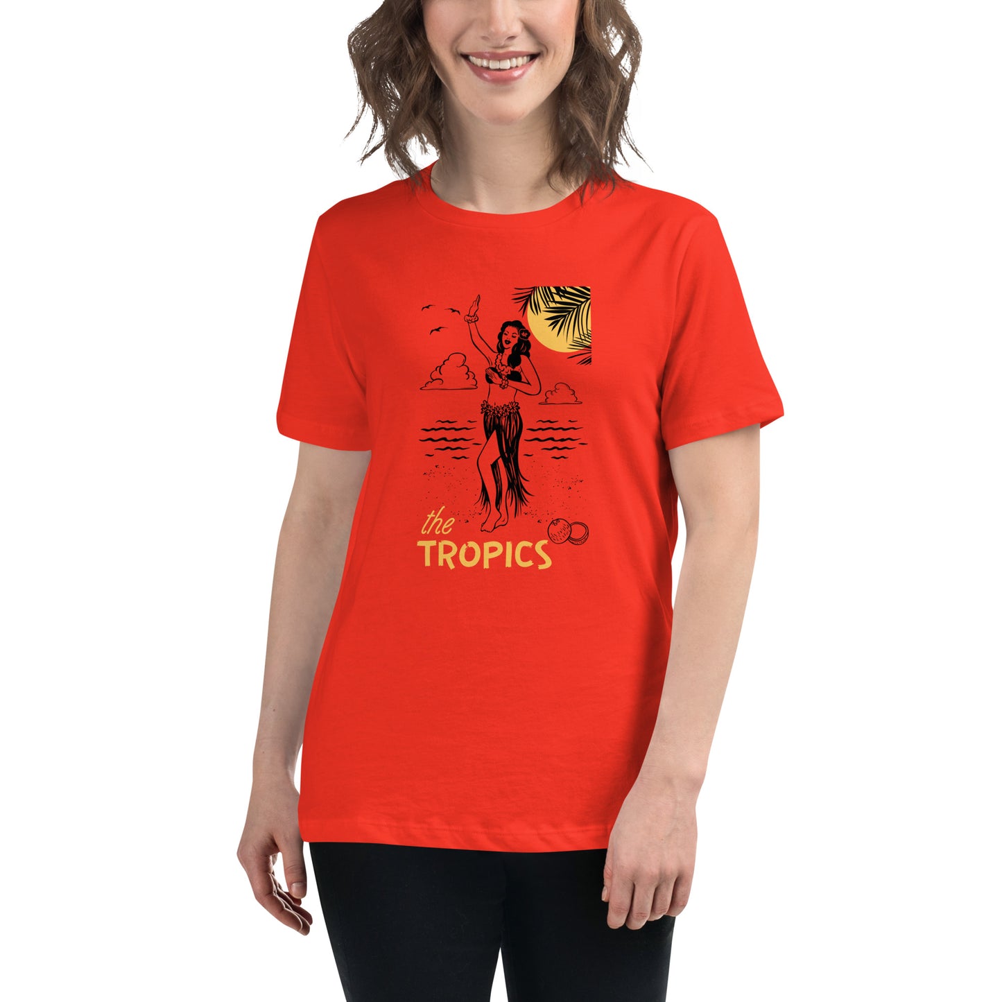 The TROPICS - Paradise Awaits Women's Relaxed T-Shirt