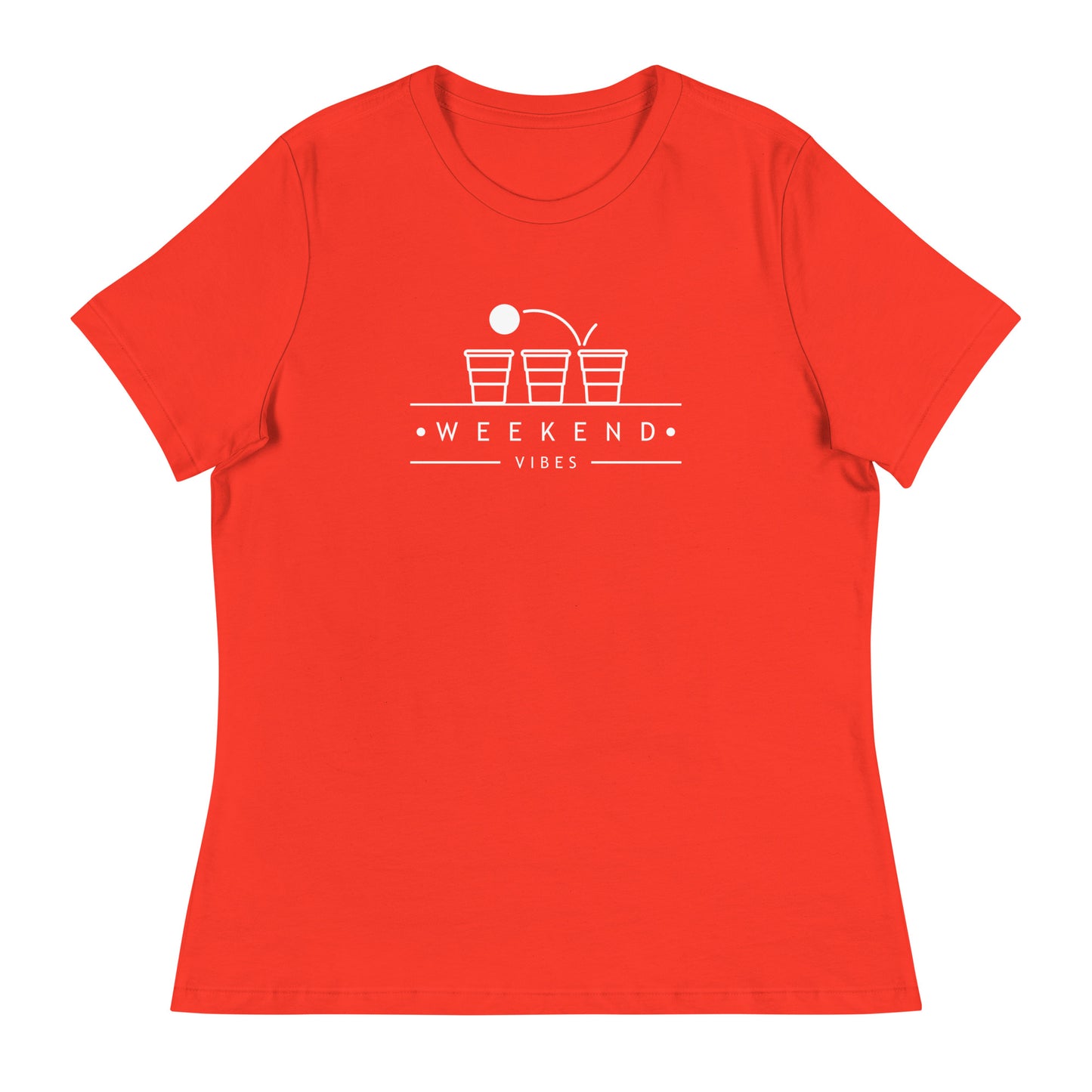 Weekend Vibes Beer Pong Women's Relaxed T-Shirt