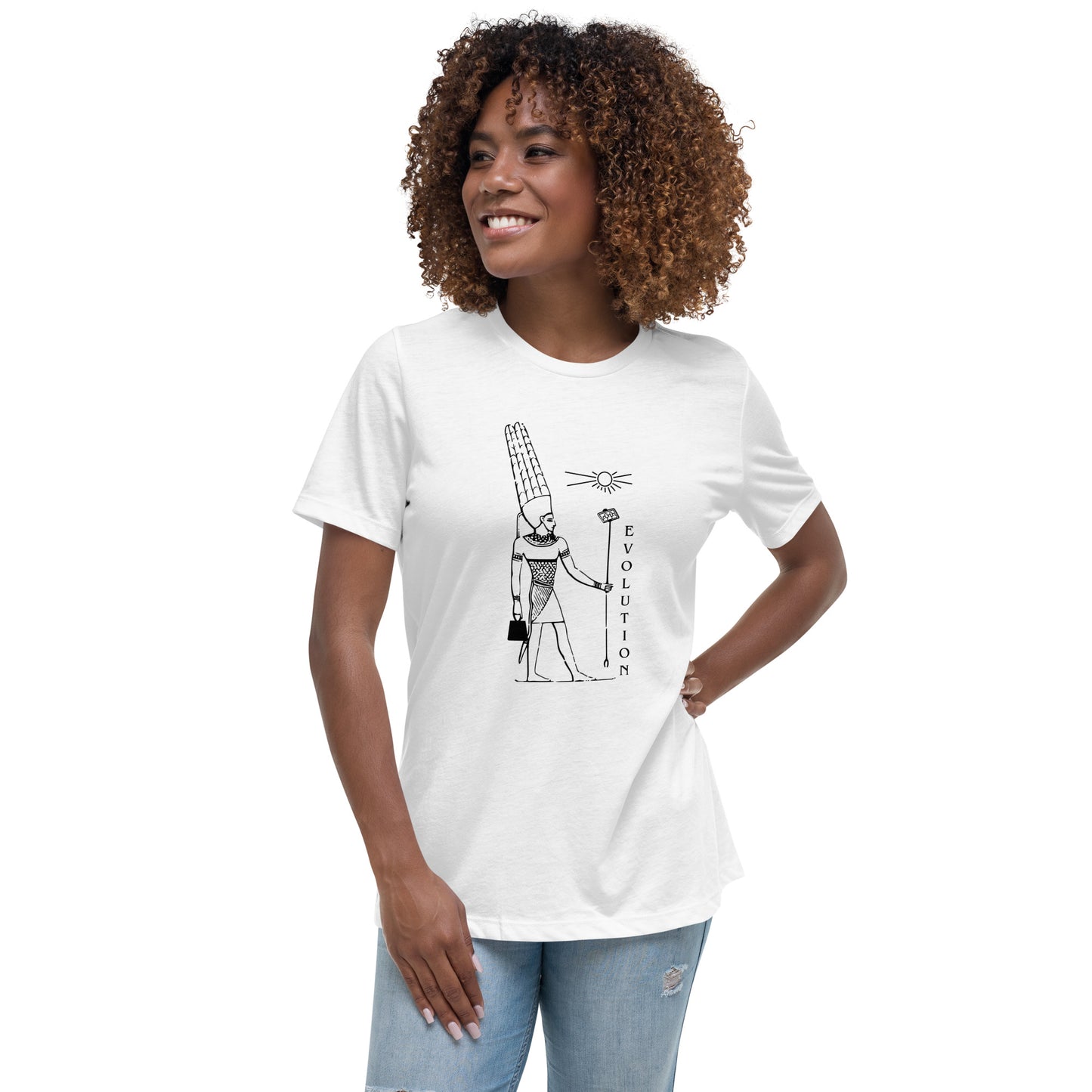 Egyptian Pharaoh Evolution Women's Relaxed T-Shirt