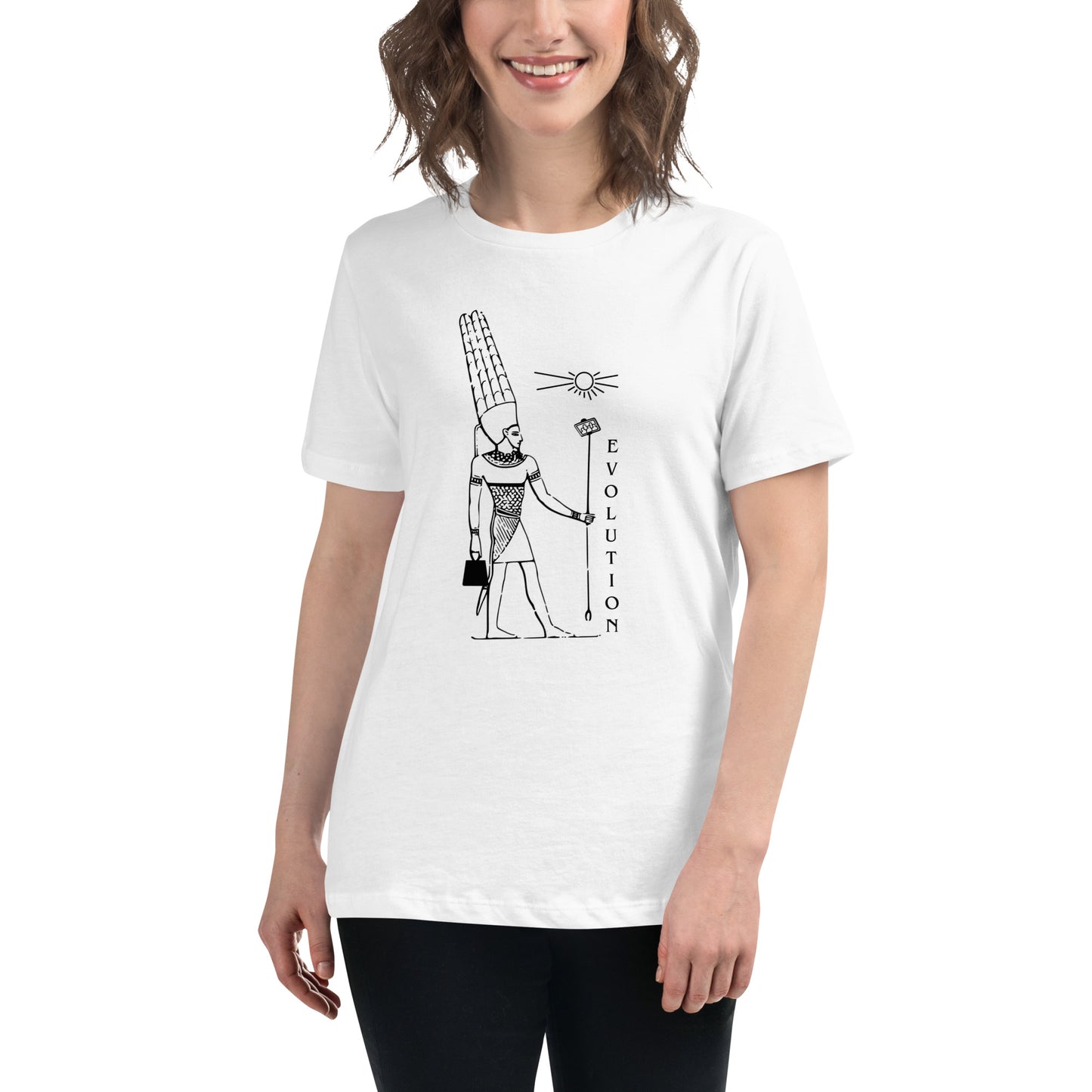 Egyptian Pharaoh Evolution Women's Relaxed T-Shirt