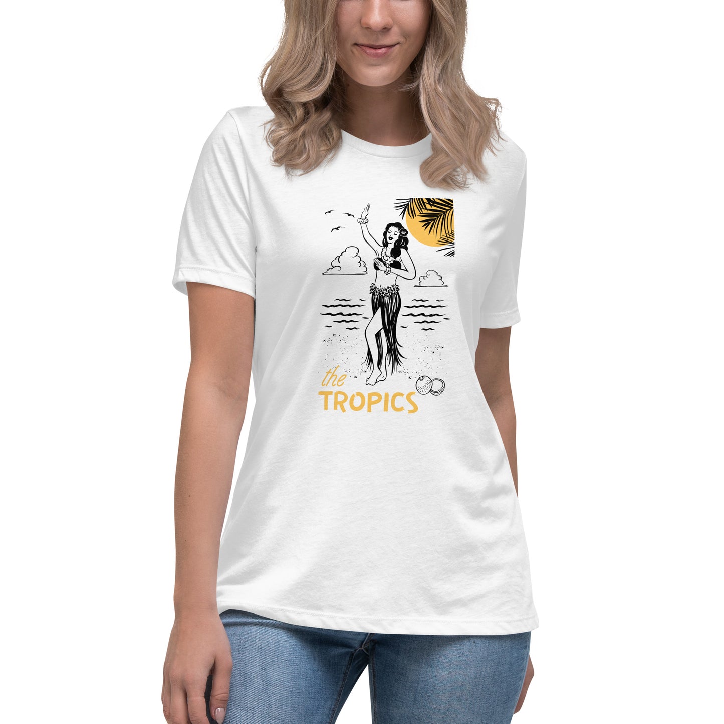 The TROPICS - Paradise Awaits Women's Relaxed T-Shirt