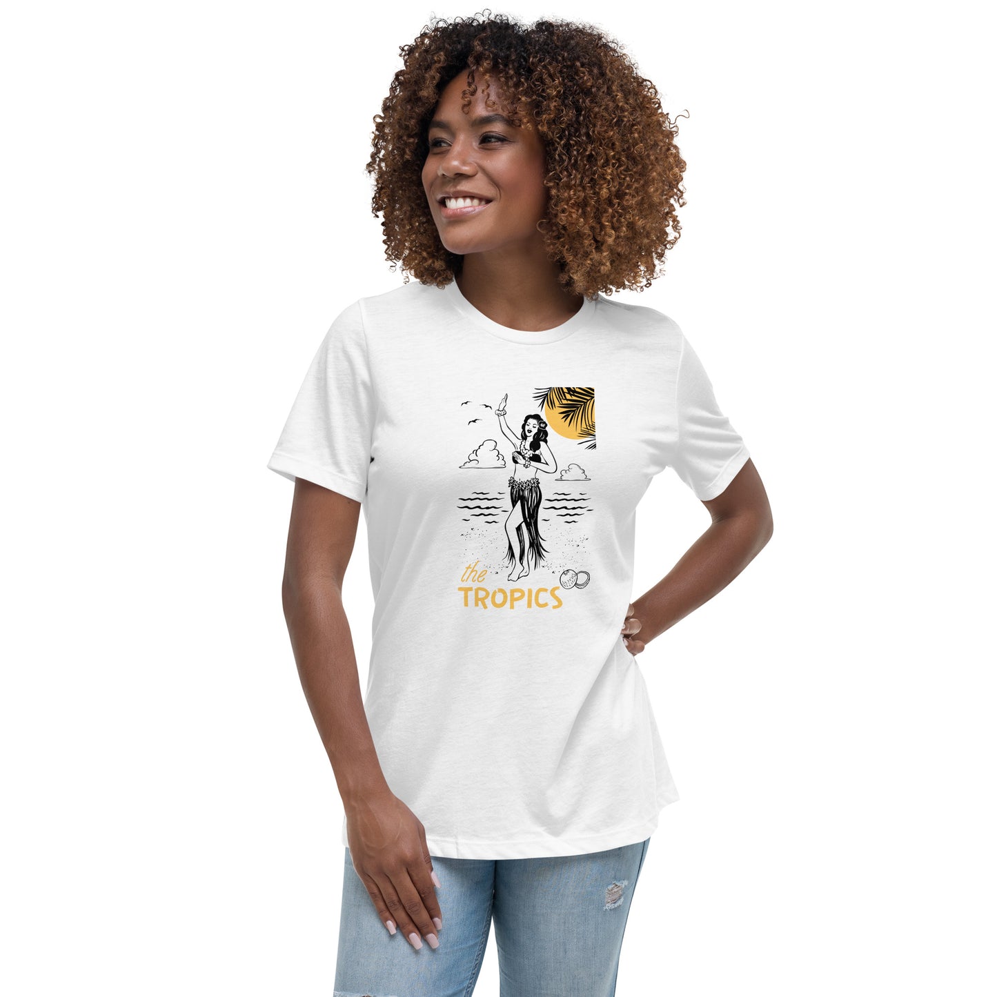 The TROPICS - Paradise Awaits Women's Relaxed T-Shirt