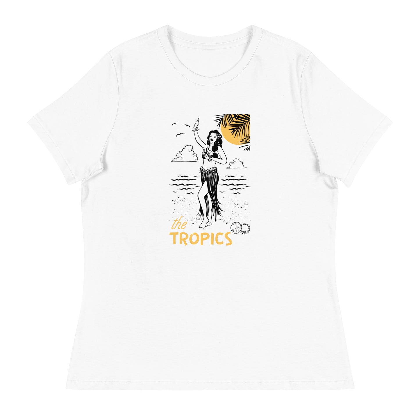 The TROPICS - Paradise Awaits Women's Relaxed T-Shirt