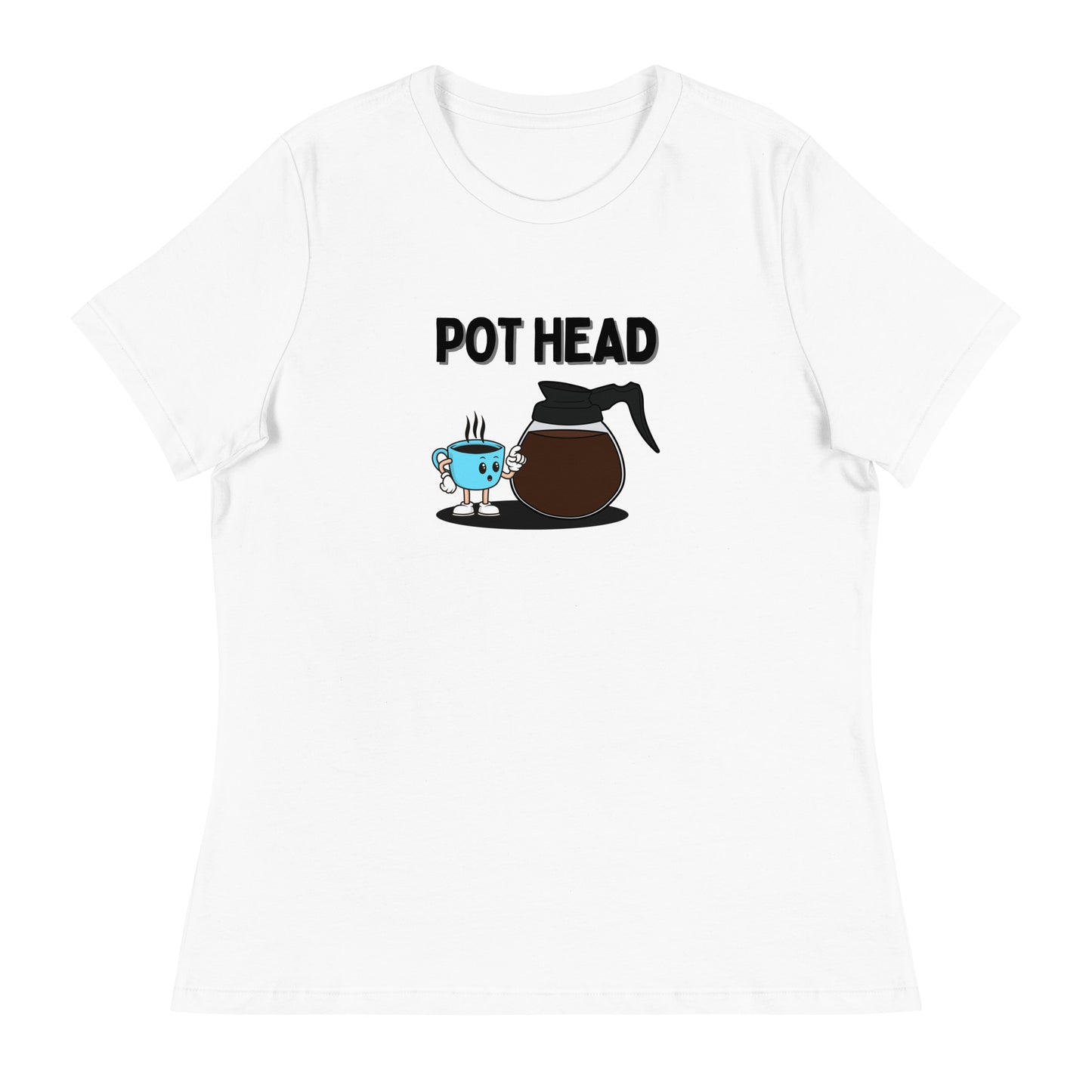 Coffee Pot Head Women's Relaxed T-Shirt
