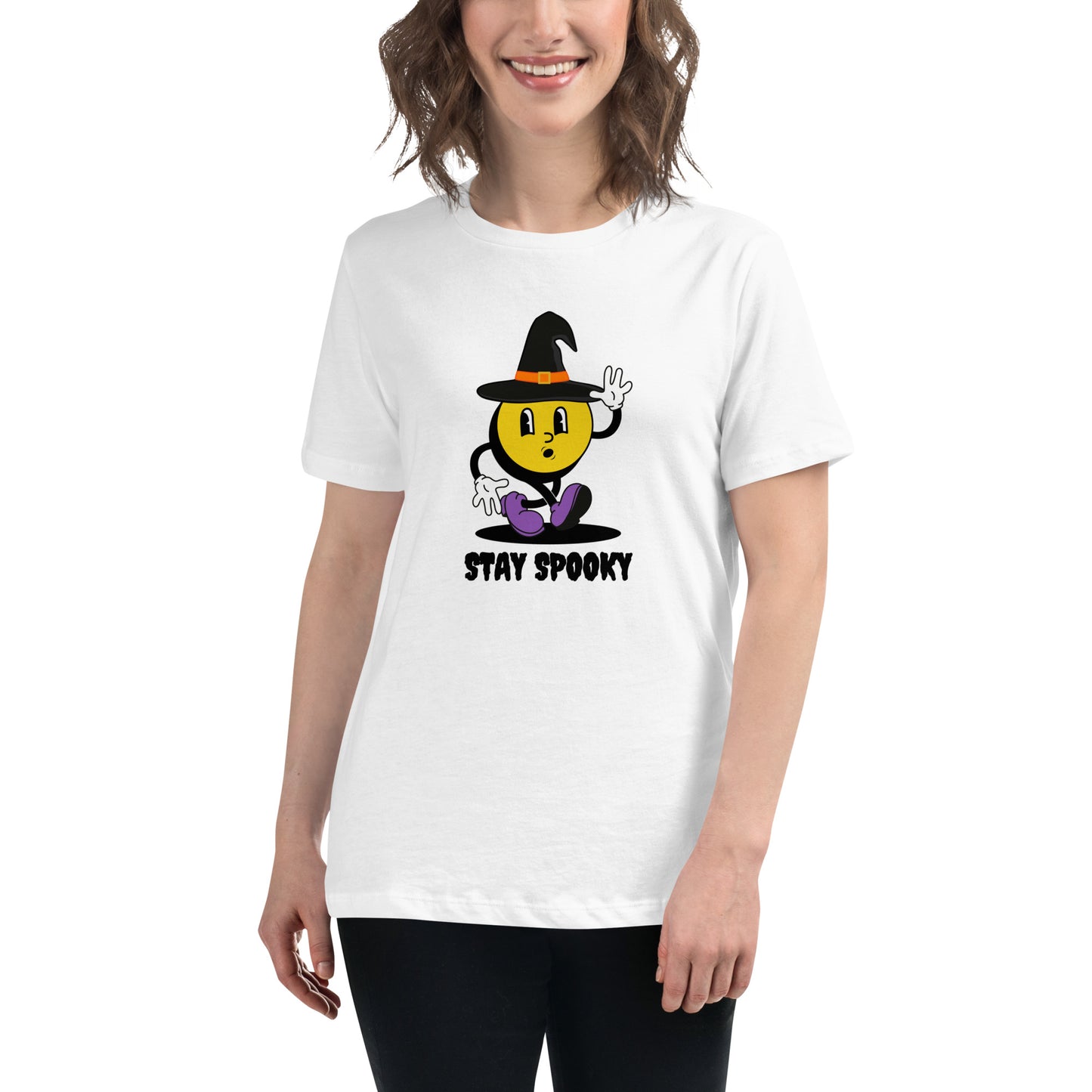 Stay Spooky Smiley Women's Relaxed T-Shirt