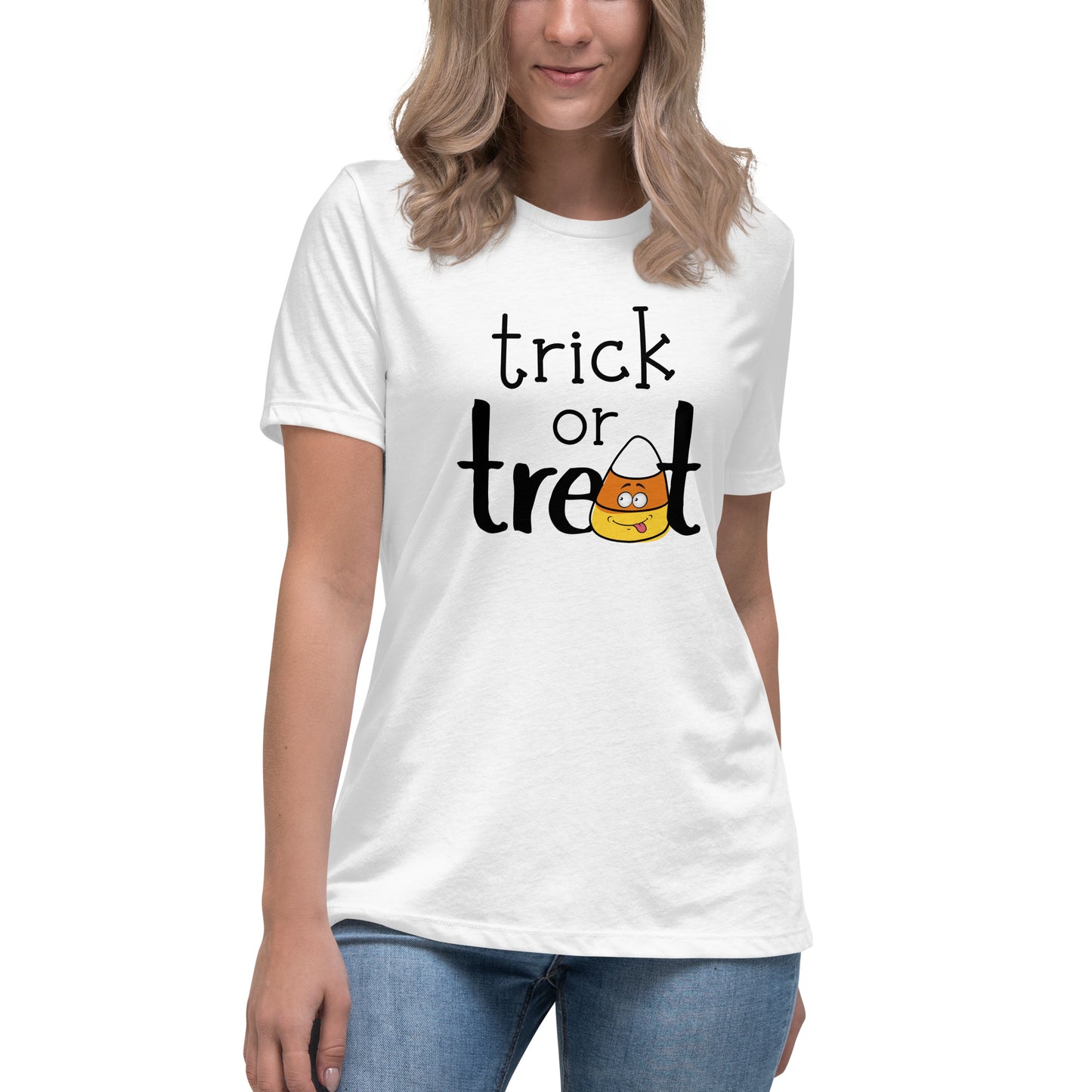 Trick or Treat candy corn Women's Relaxed T-Shirt