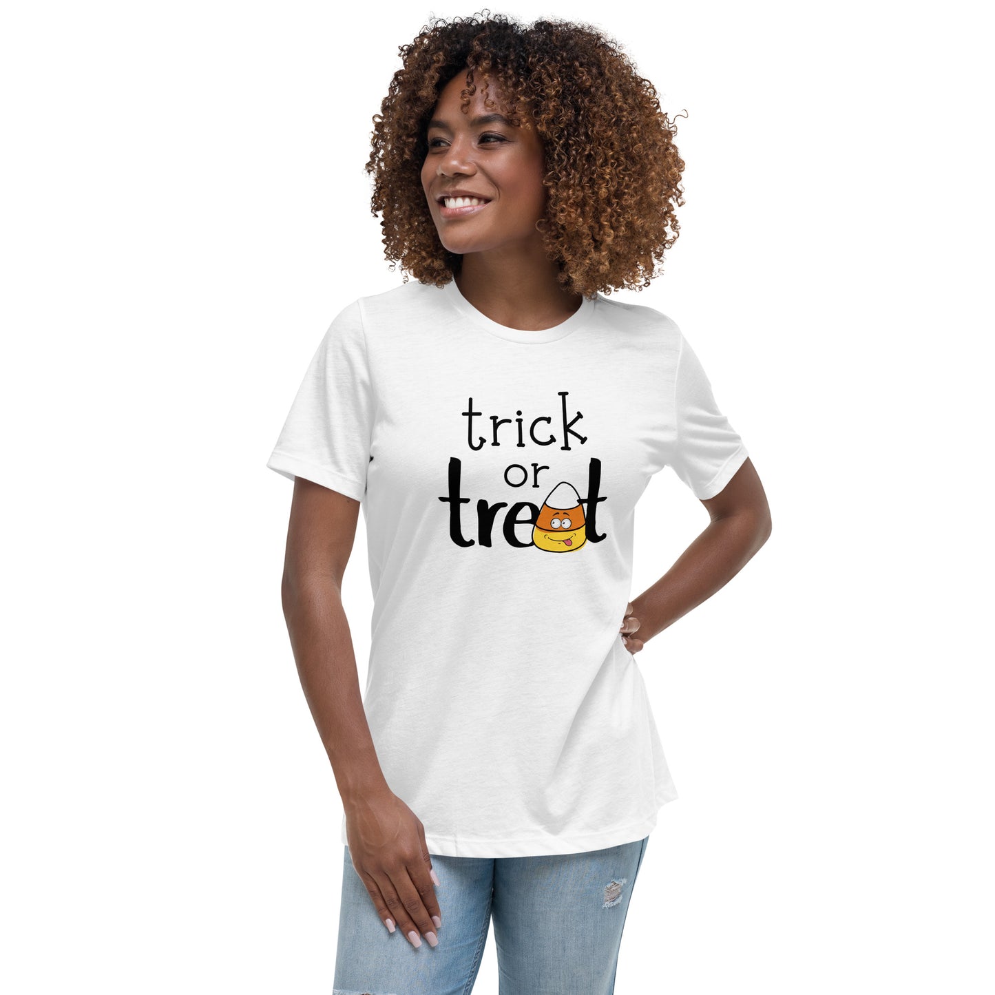 Trick or Treat candy corn Women's Relaxed T-Shirt