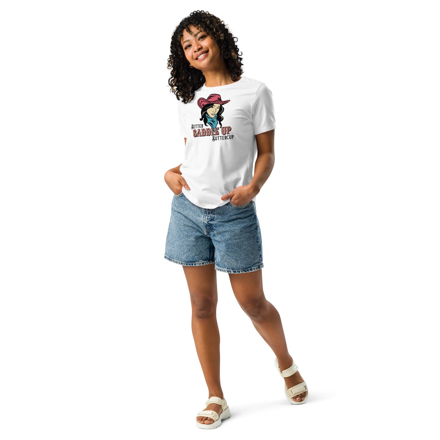 Better SADDLE UP Buttercup Women's Relaxed T-Shirt