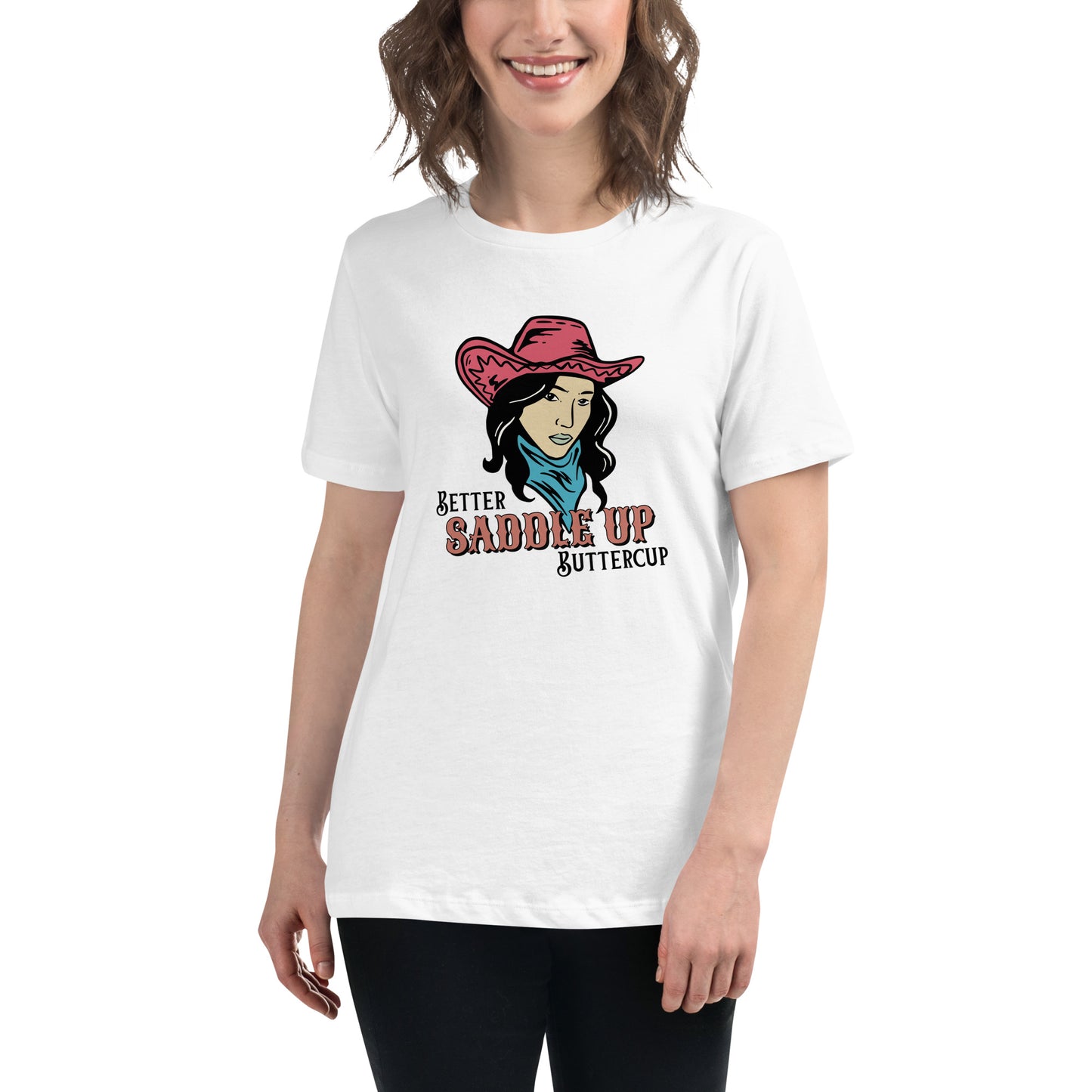 Better SADDLE UP Buttercup Women's Relaxed T-Shirt
