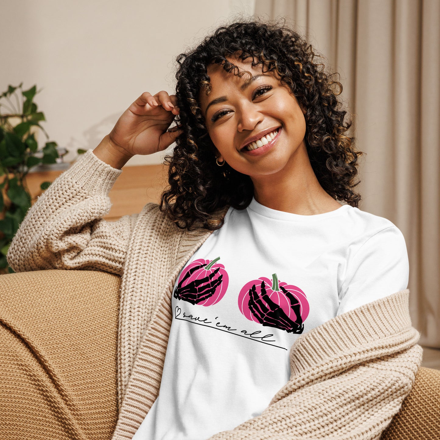 Pinktober Save 'em all Women's Relaxed T-Shirt