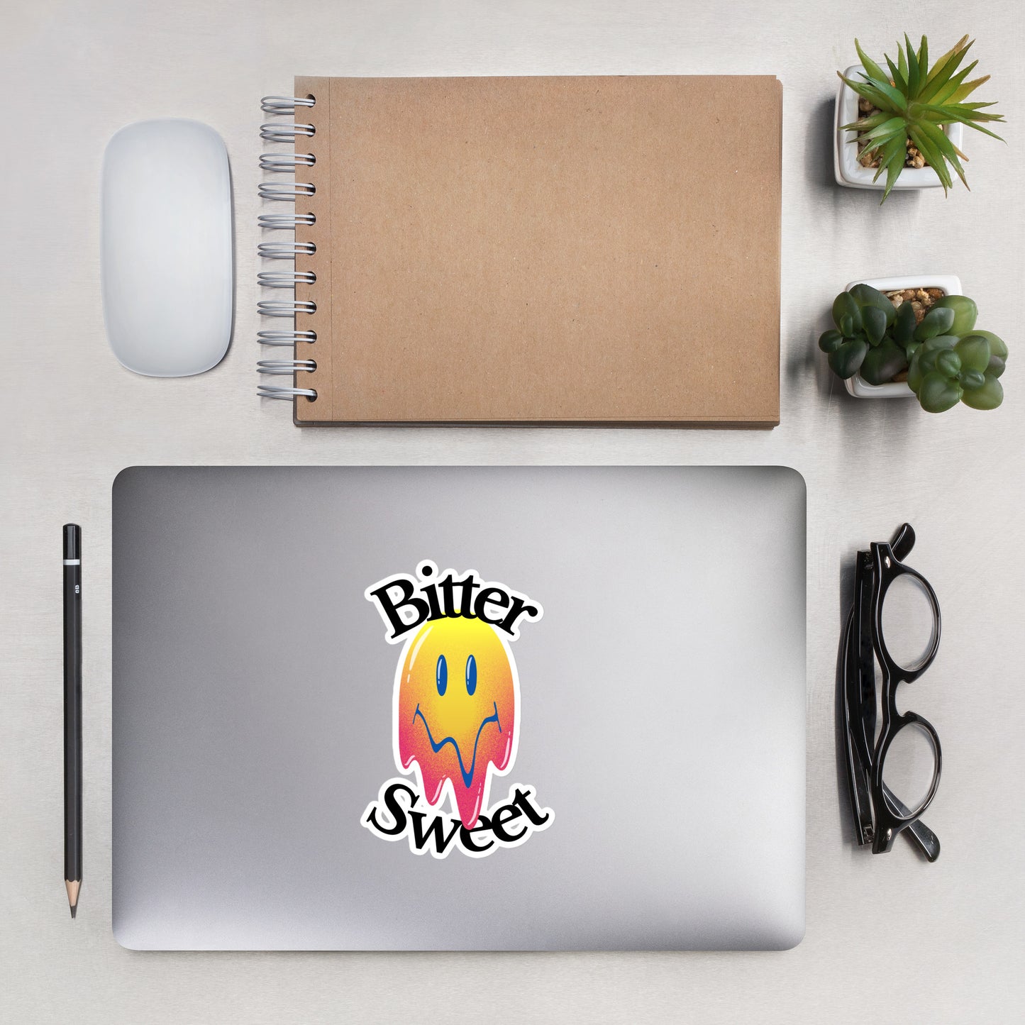 Bitter Sweet Smiley Bubble-free stickers
