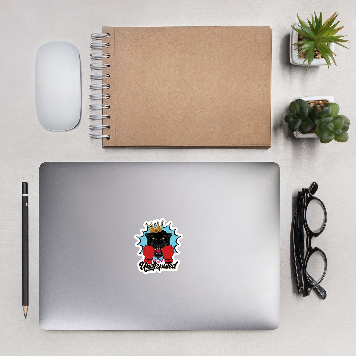 Undisputed CHAMP Panther Bubble-free stickers