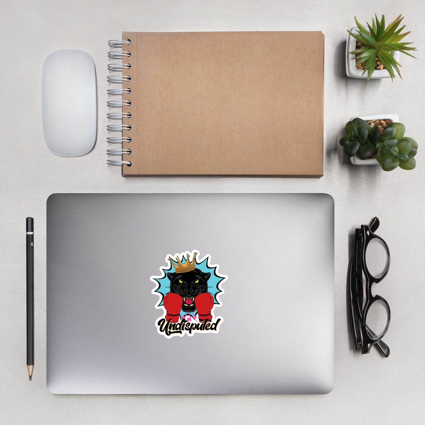 Undisputed CHAMP Panther Bubble-free stickers