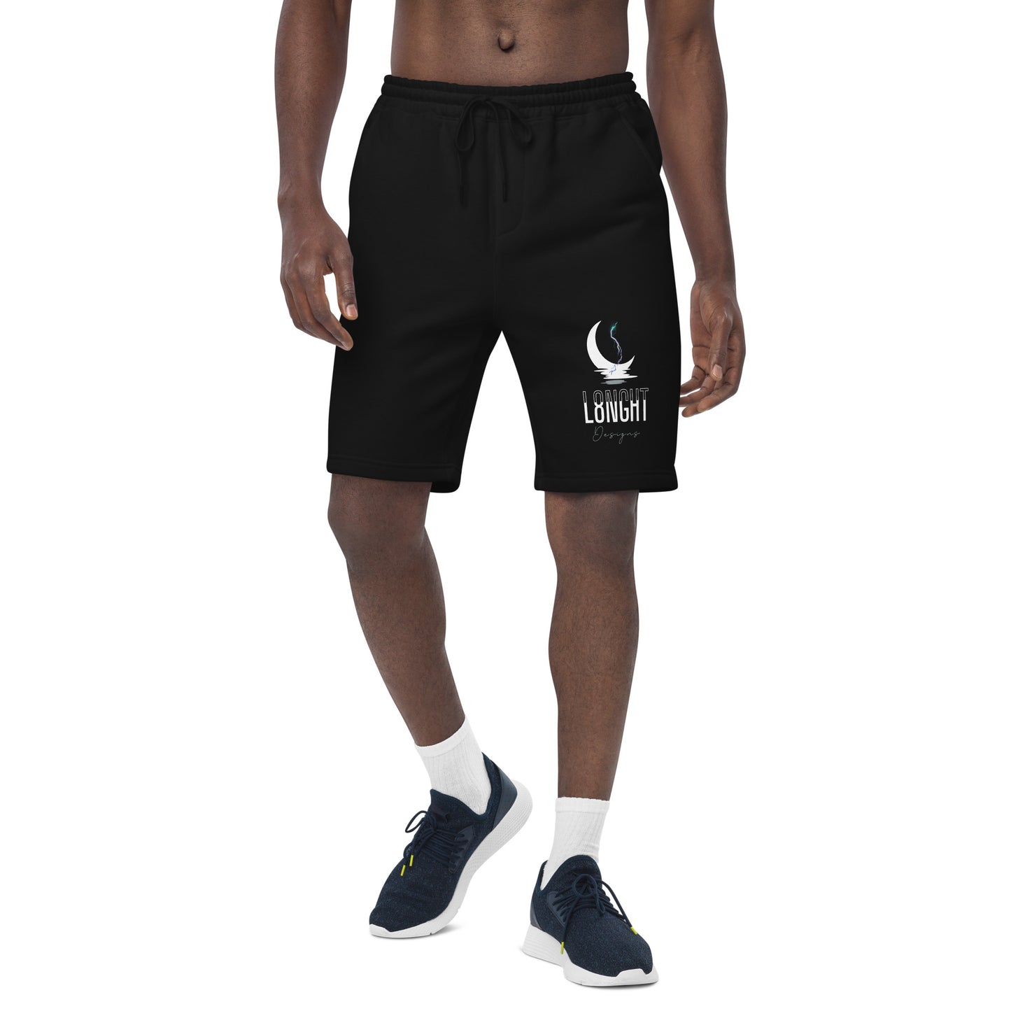L8NGHT classic logo Men's fleece shorts