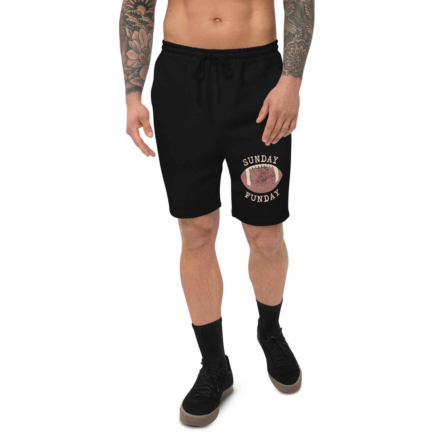 Sunday Funday football Men's fleece shorts