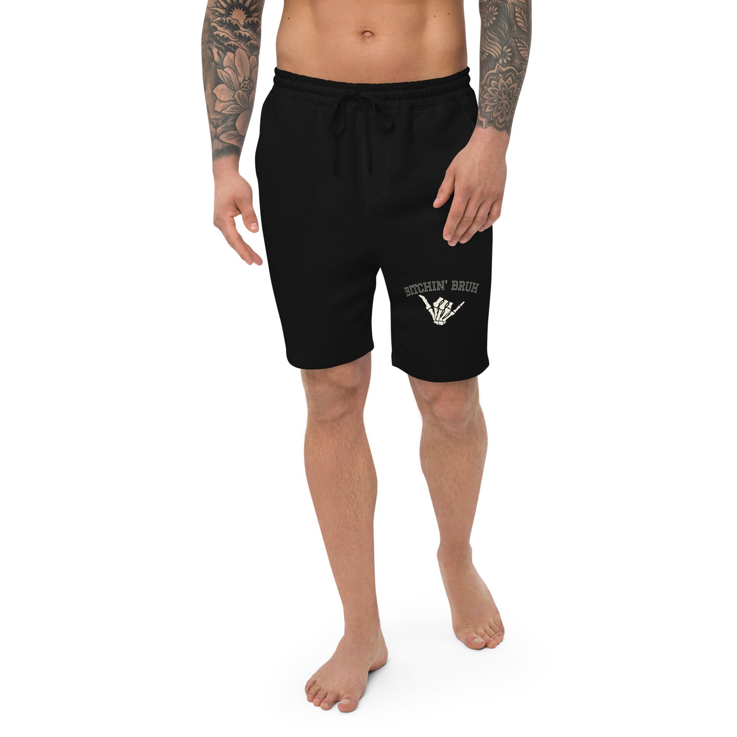 Bitchin' Bruh Men's fleece shorts