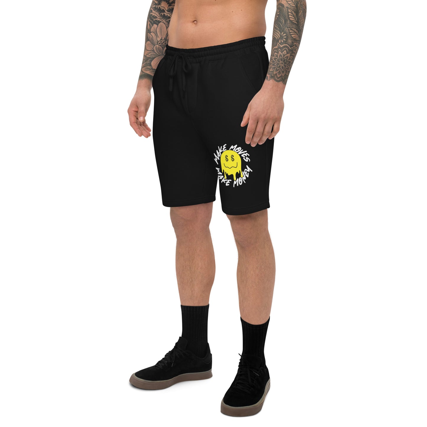 Smile - Make Moves Make Money Men's fleece shorts