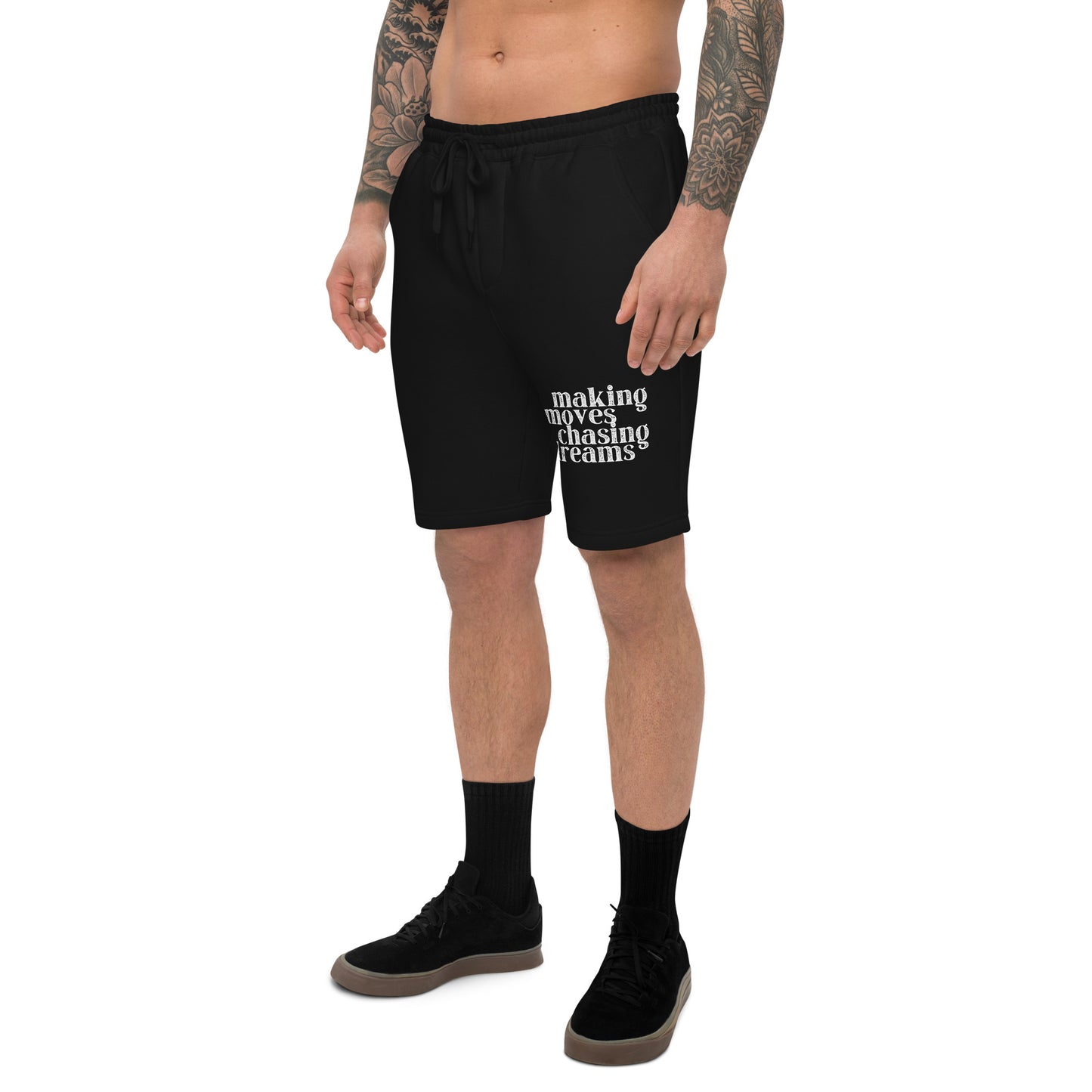 Making Moves Chasing Dreams Men's fleece shorts