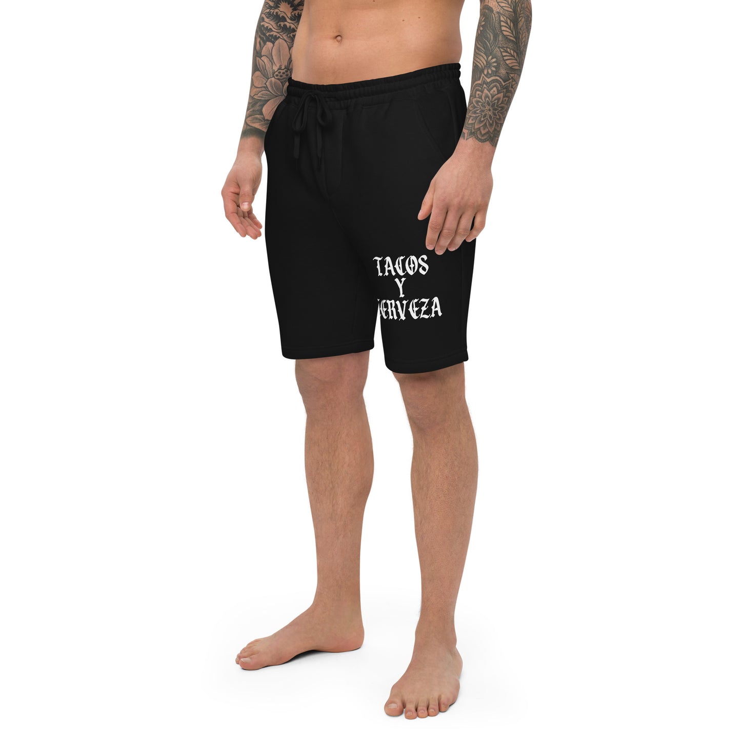 Tacos Y Cerveza Men's fleece shorts